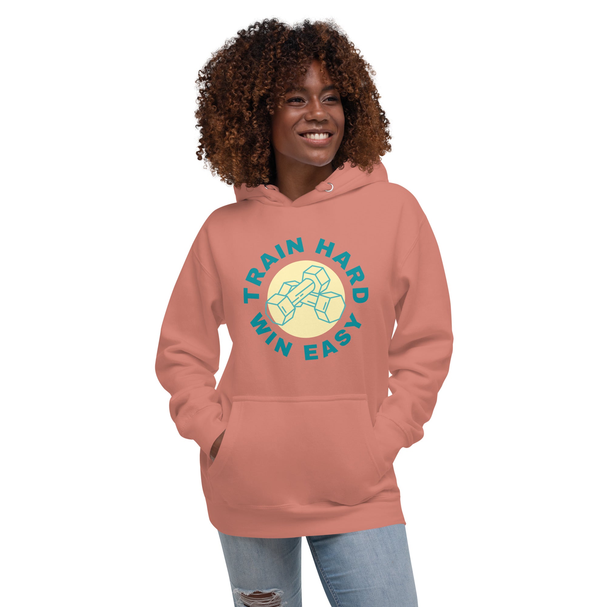 Train Hard Win Easy Women's Heavy Hoodie