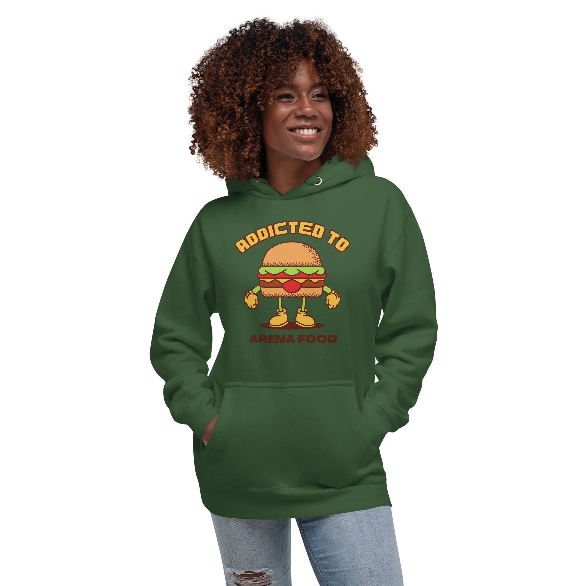 Addicted To Arena Food Women's Heavy Hoodie