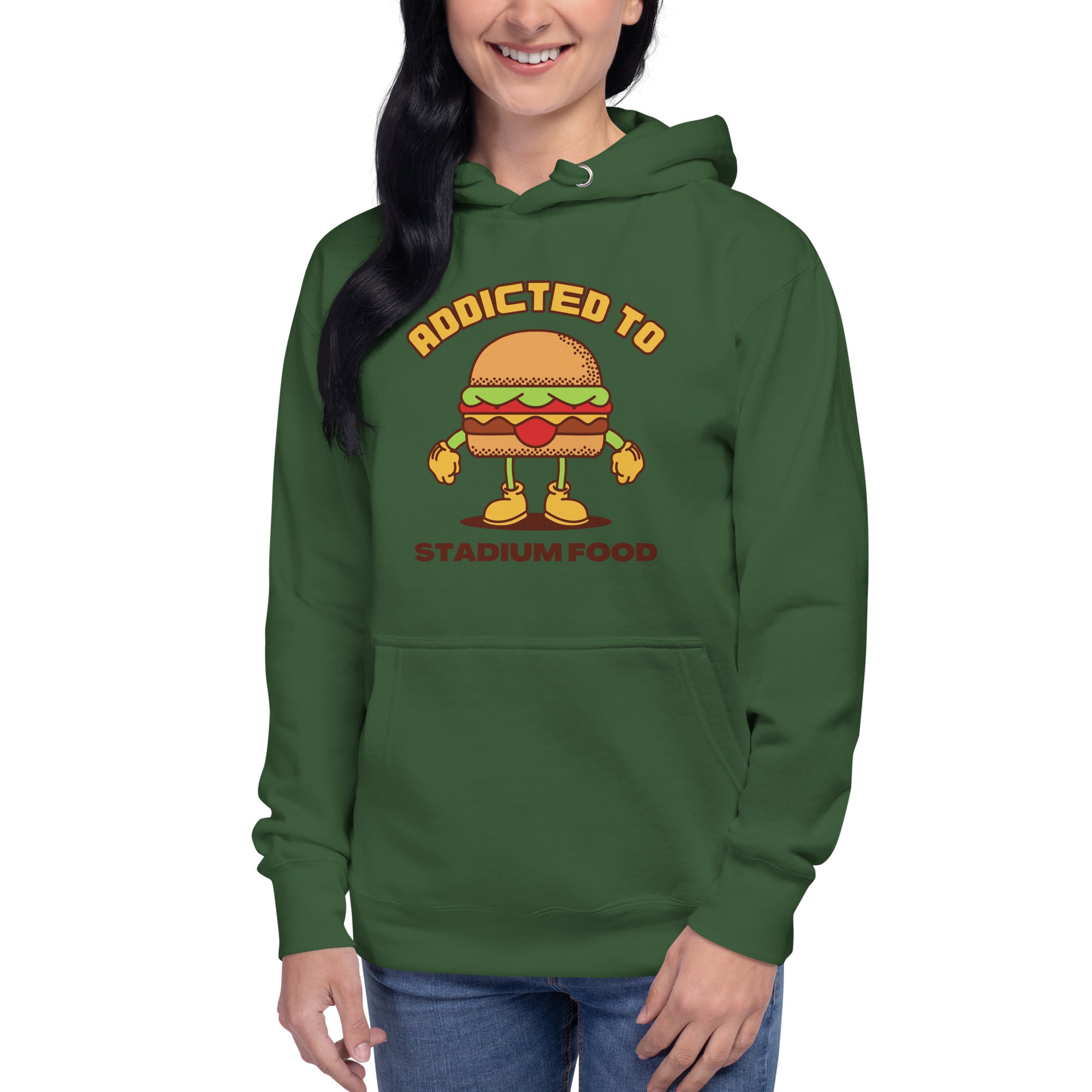 Addicted To Stadium Food Women's Heavy Hoodie