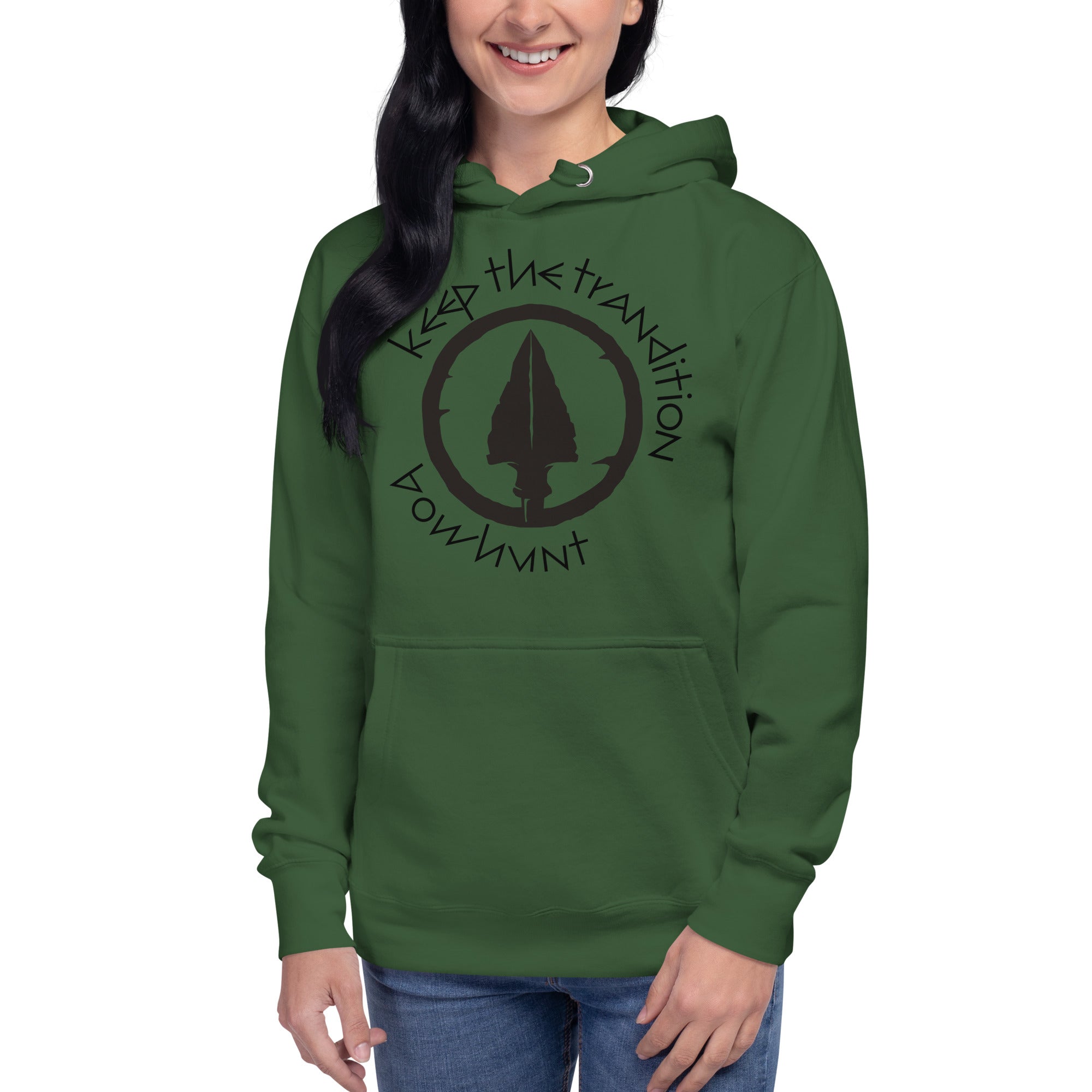 Keep The Tradition Women's Heavy Hoodie - Bow Hunt