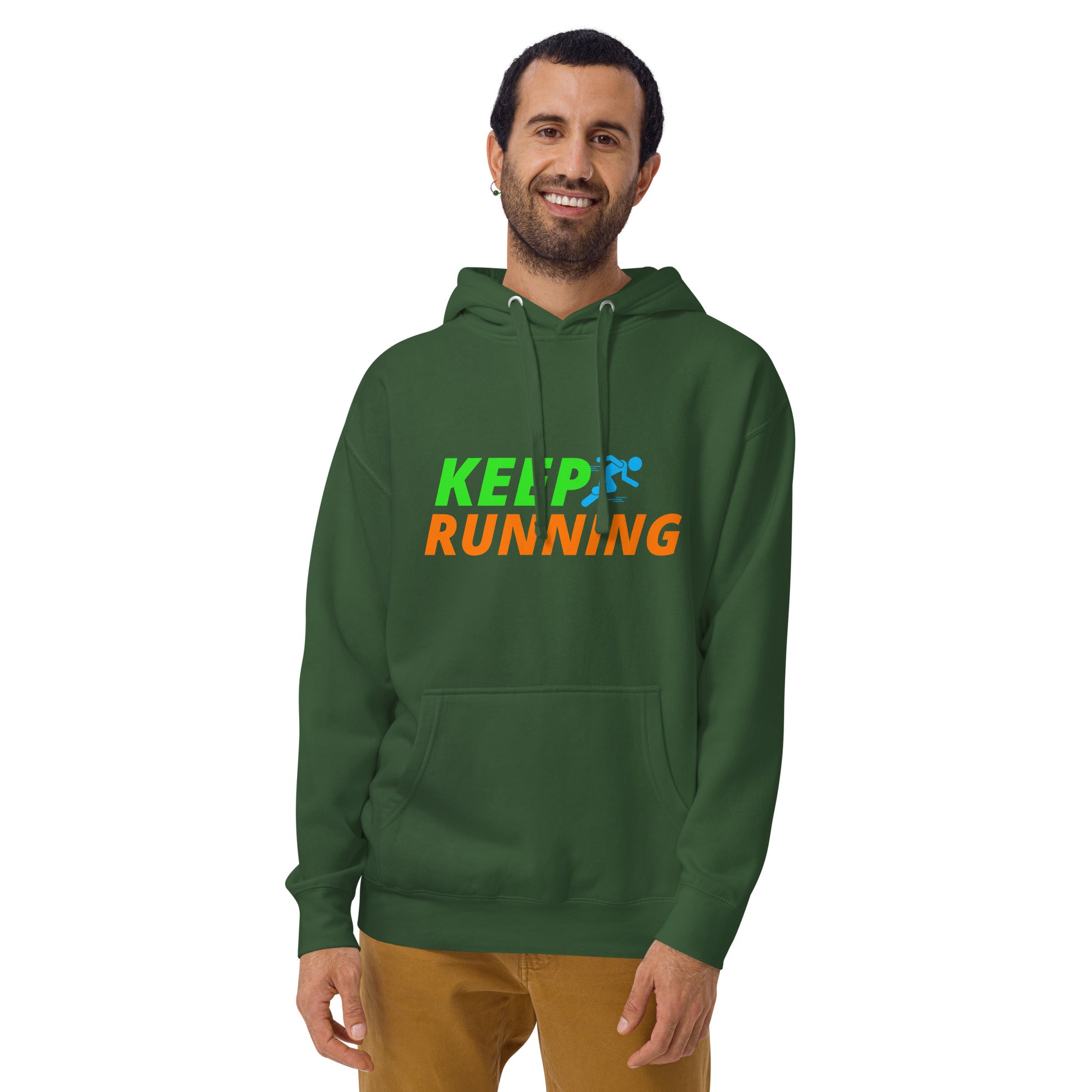 Keep Running Men's Heavy Hoodie
