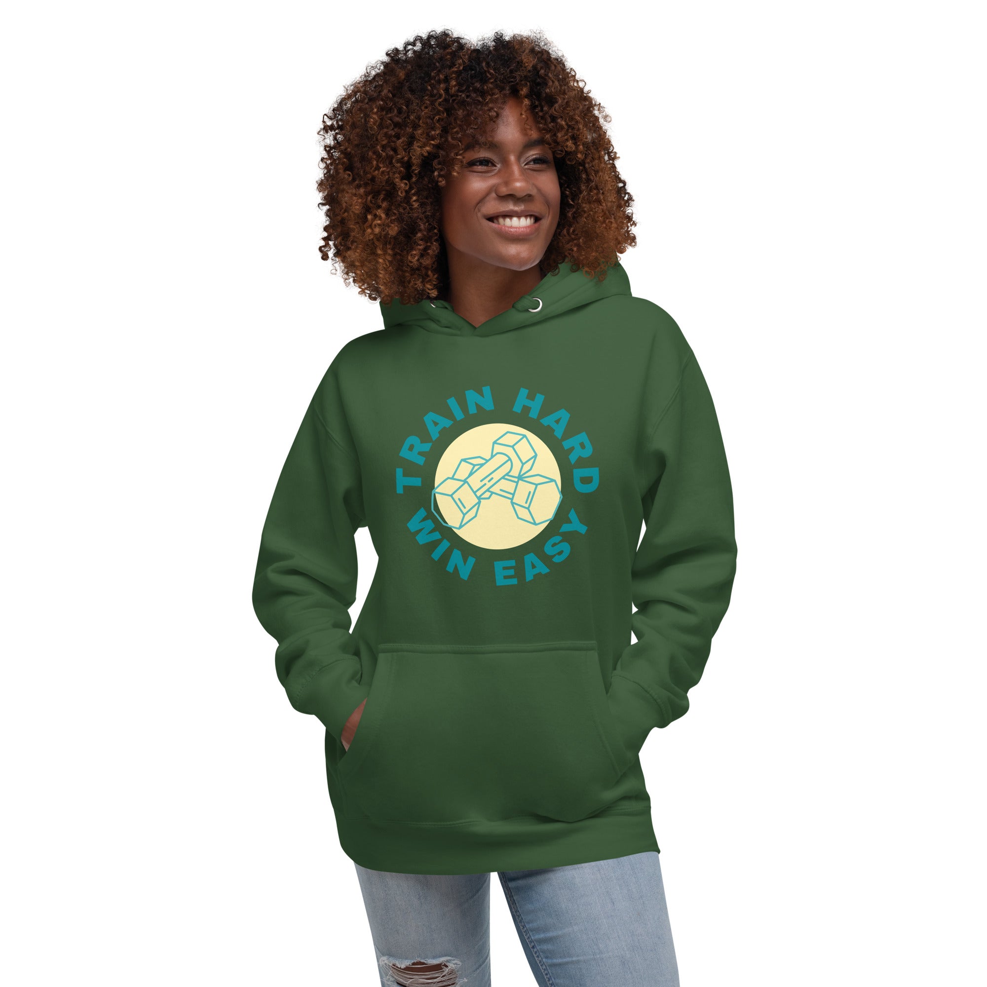 Train Hard Win Easy Women's Heavy Hoodie