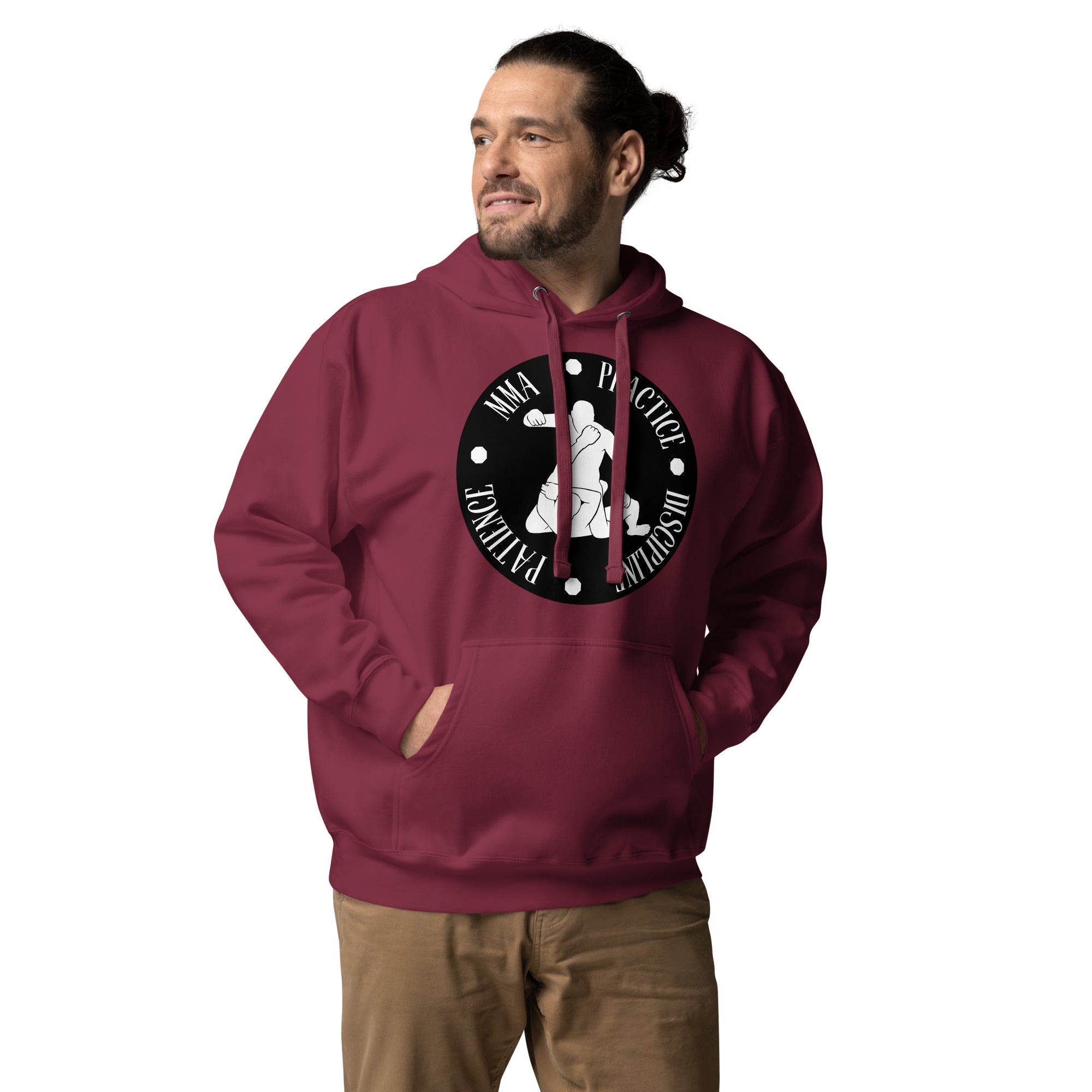 MMA Discipline Practice Patience Original Men's Heavy Hoodie