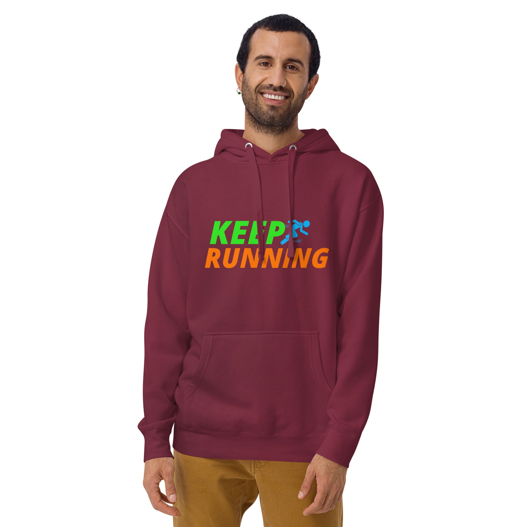 Keep Running Men's Heavy Hoodie