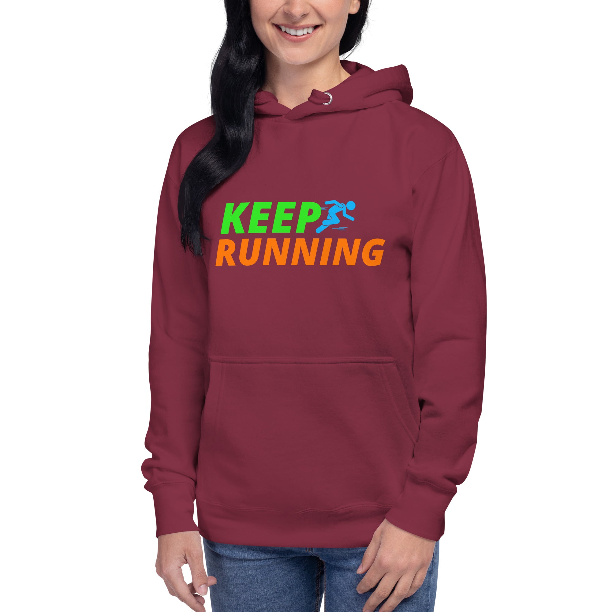 Keep Running Women's Heavy Hoodie