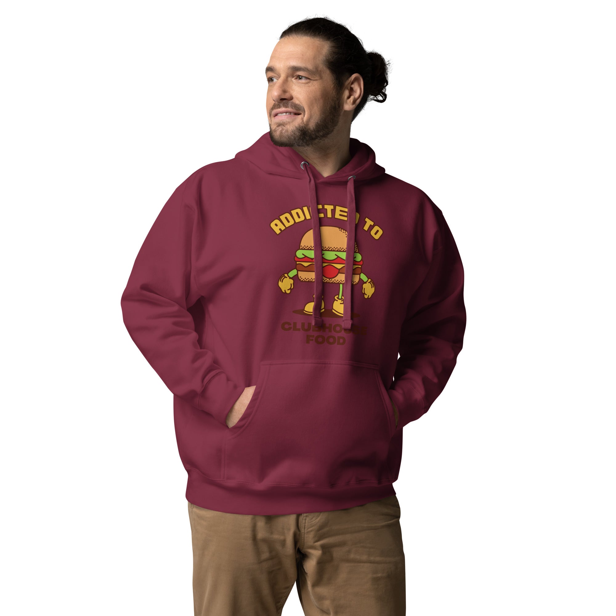 Addicted To Clubhouse Food Men's Heavy Hoodie