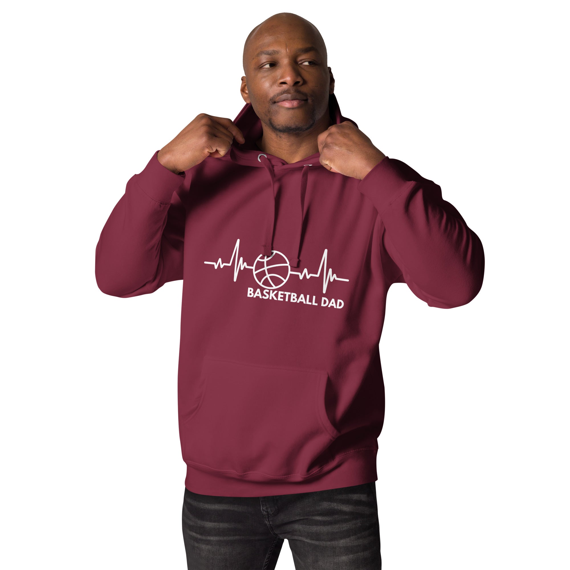 Basketball Dad Men's Heavy Hoodie