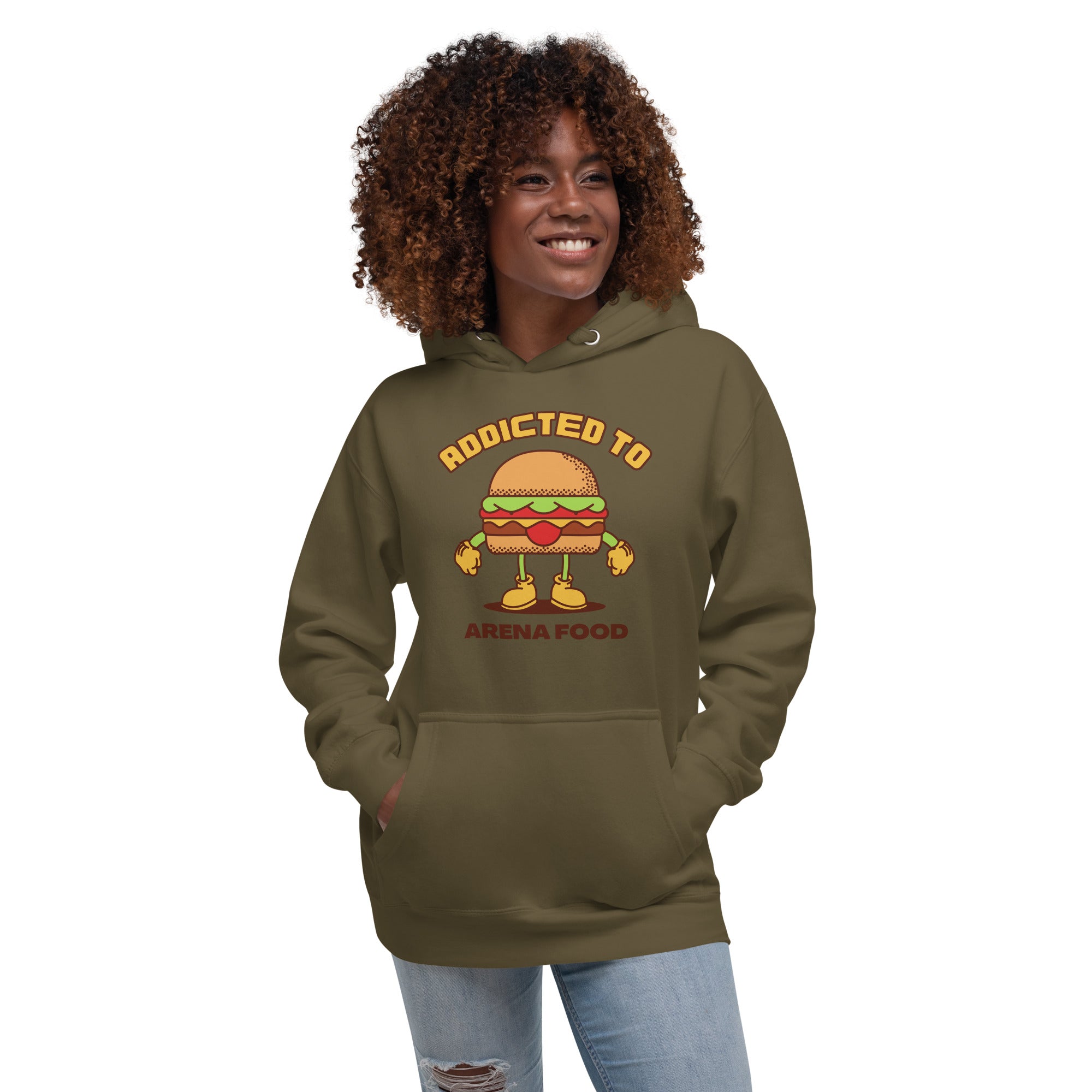 Addicted To Arena Food Women's Heavy Hoodie