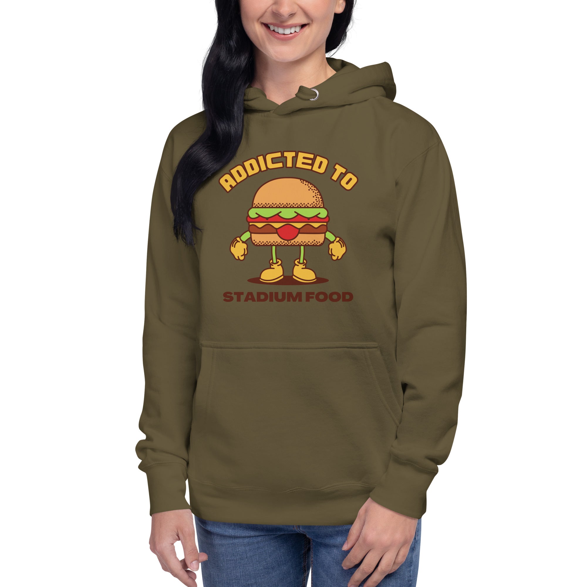 Addicted To Stadium Food Women's Heavy Hoodie