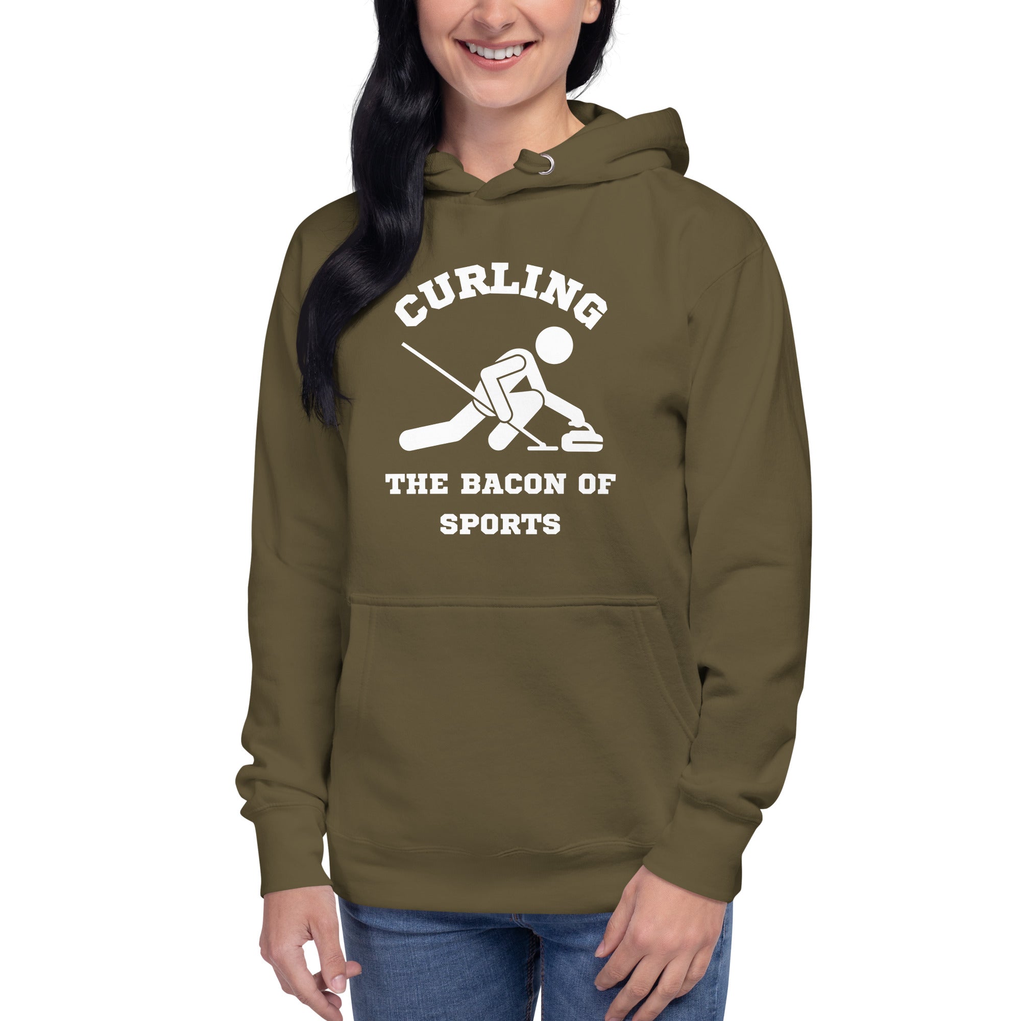 Curling The Bacon Of Sports Women's Heavy Hoodie