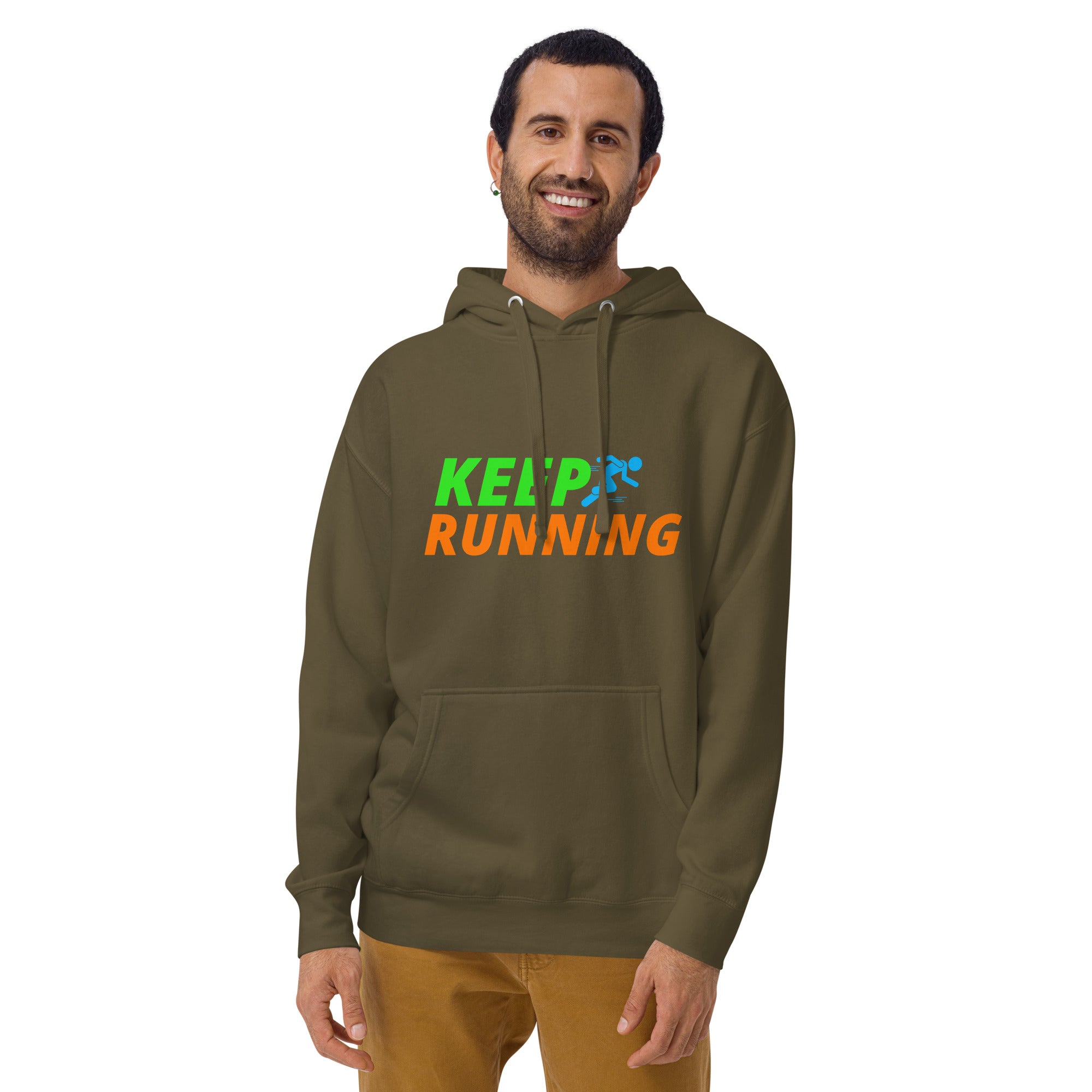Keep Running Men's Heavy Hoodie