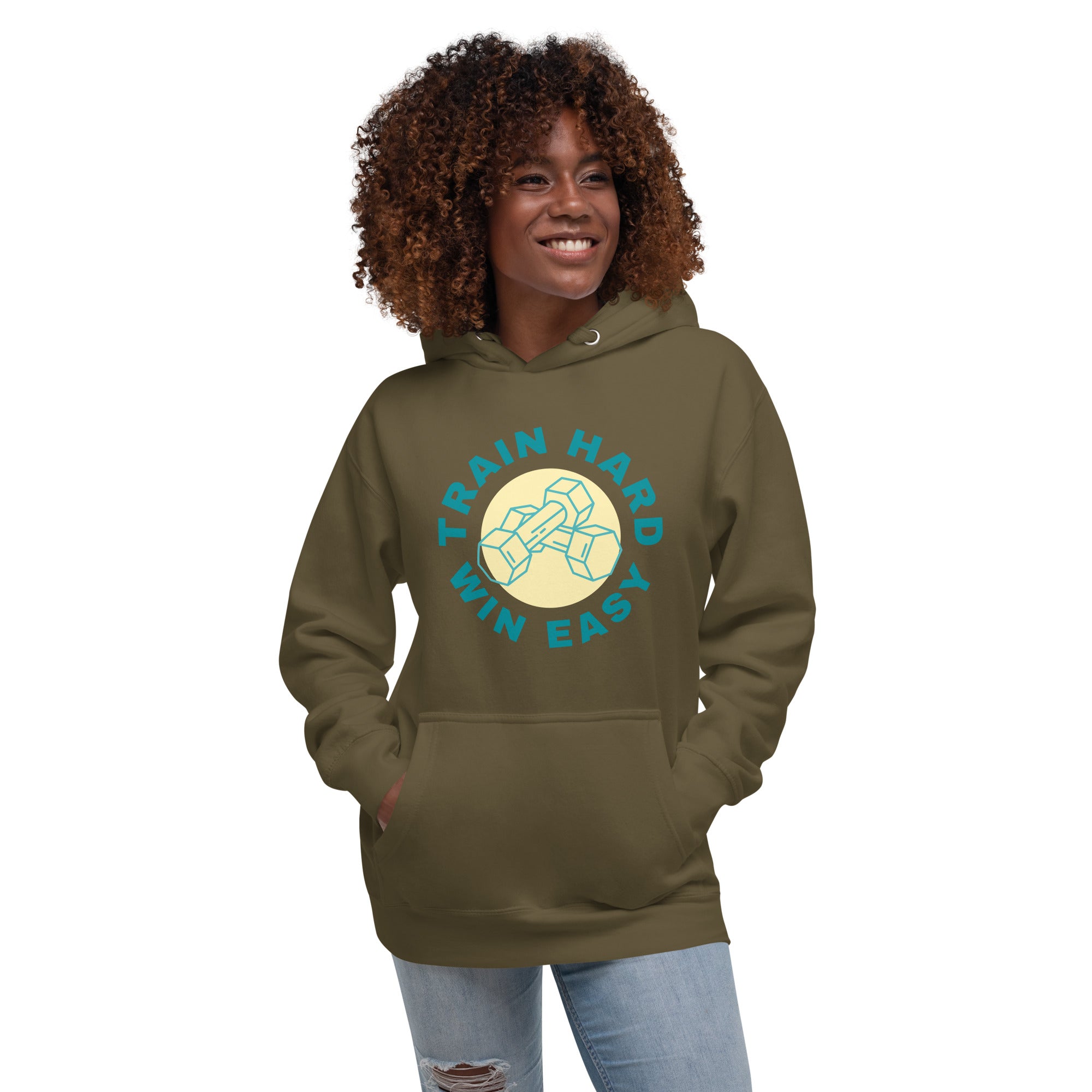 Train Hard Win Easy Women's Heavy Hoodie