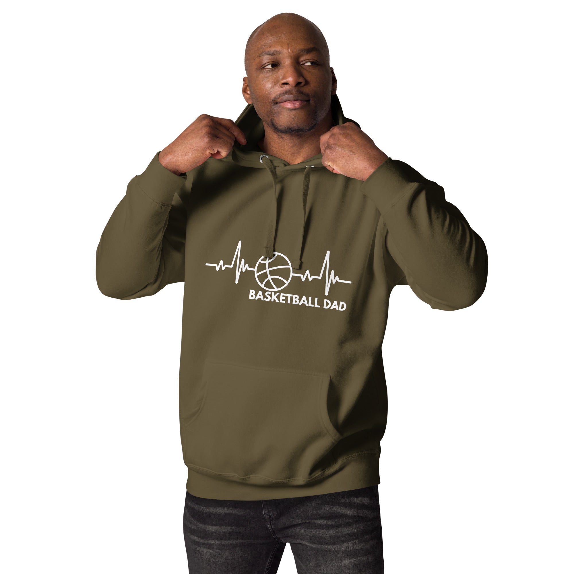 Basketball Dad Men's Heavy Hoodie