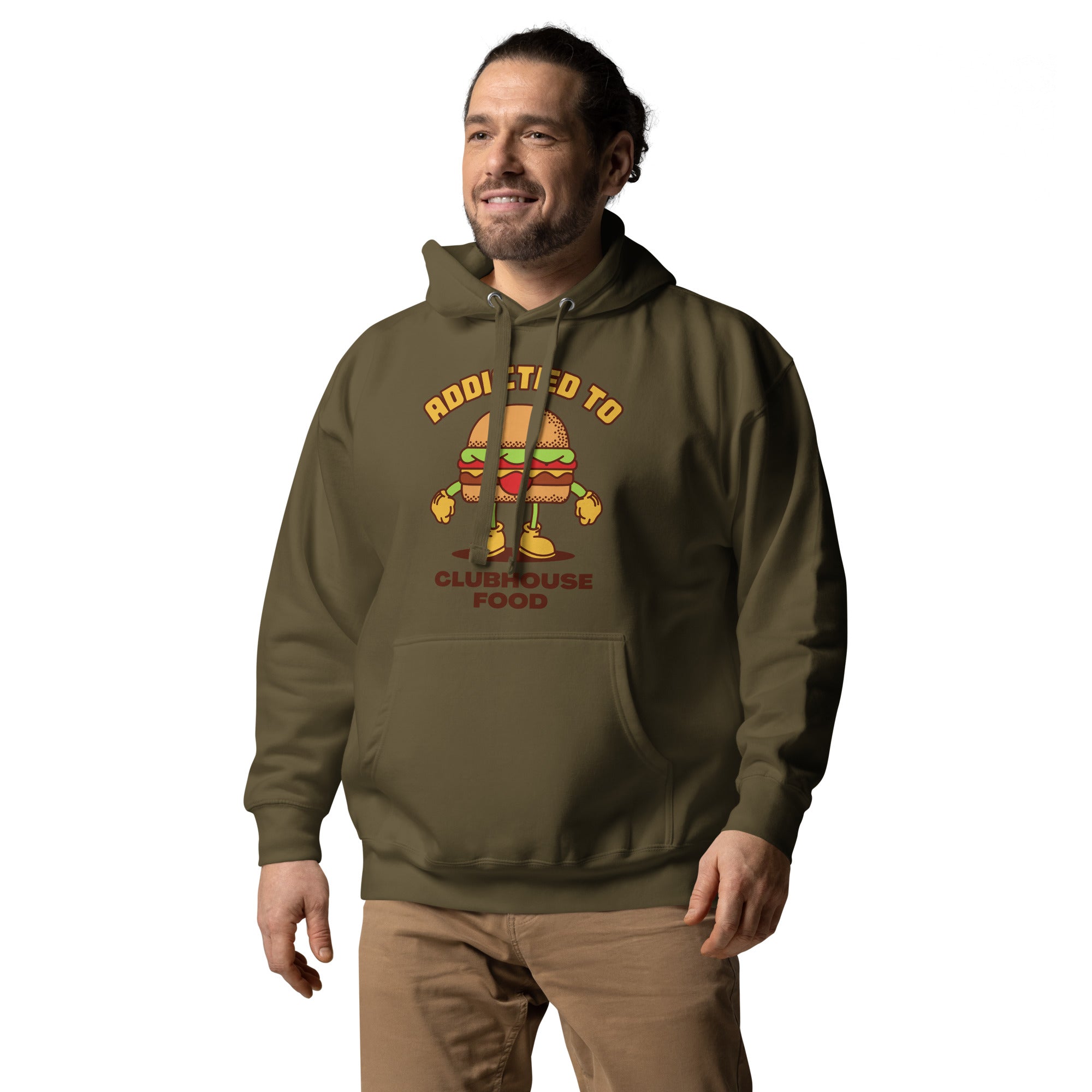 Addicted To Clubhouse Food Men's Heavy Hoodie