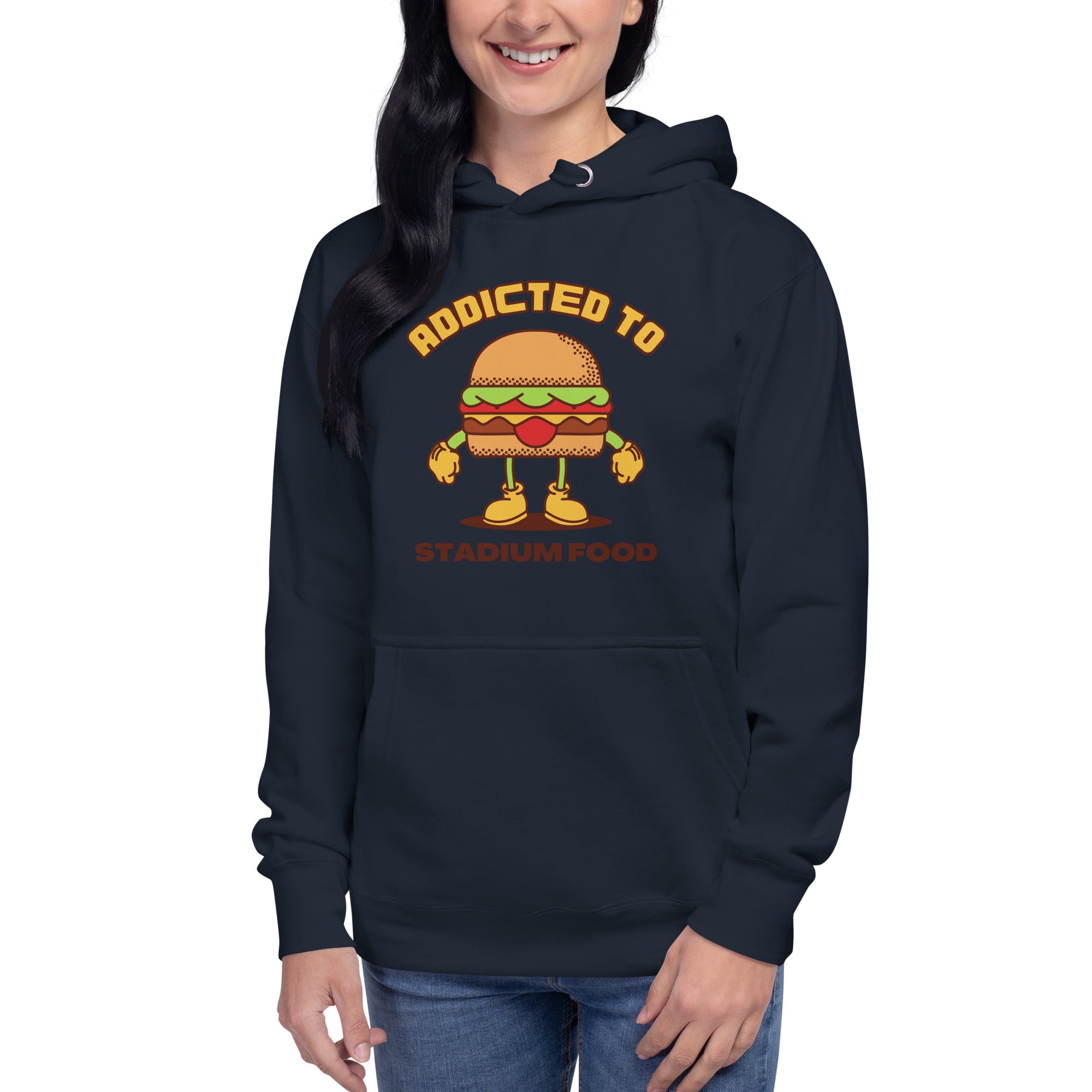 Addicted To Stadium Food Women's Heavy Hoodie