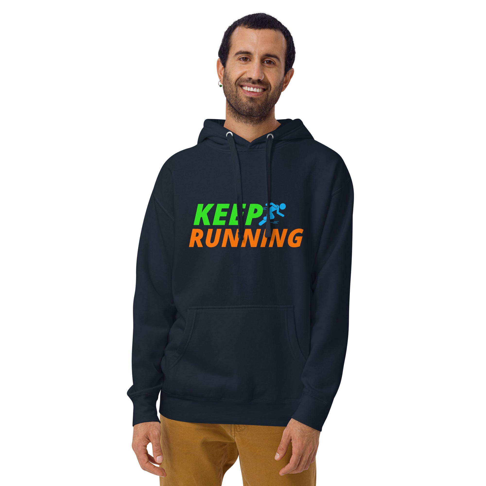 Keep Running Men's Heavy Hoodie