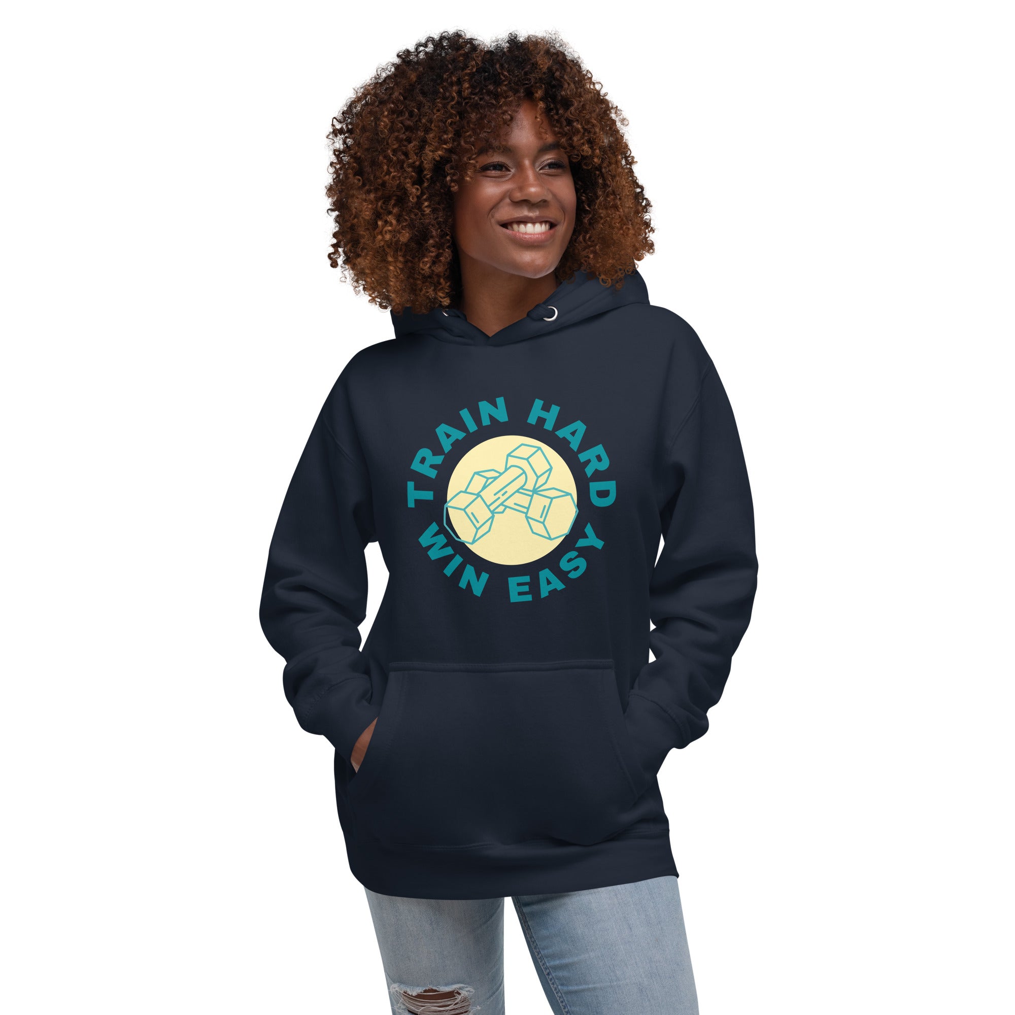 Train Hard Win Easy Women's Heavy Hoodie