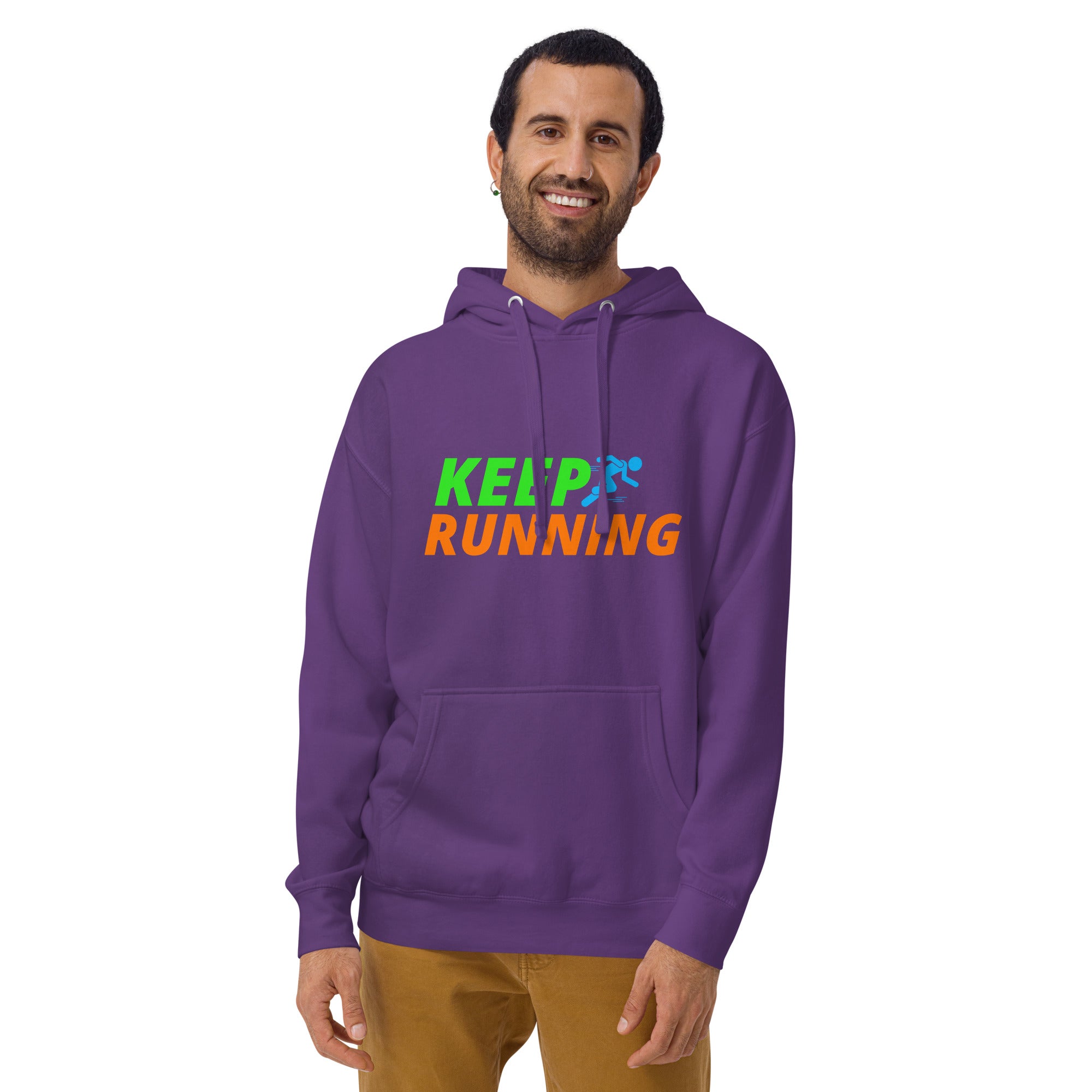 Keep Running Men's Heavy Hoodie