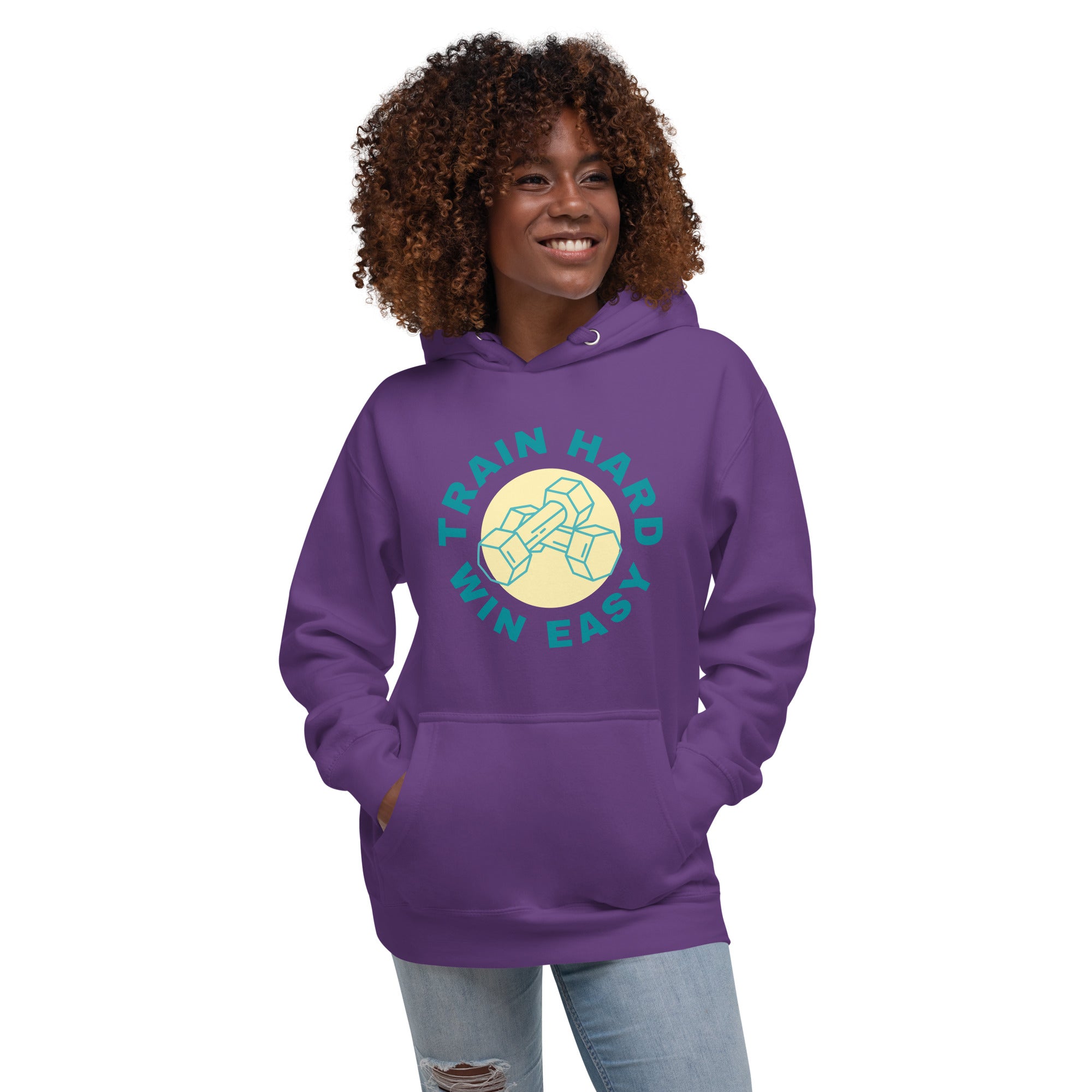 Train Hard Win Easy Women's Heavy Hoodie