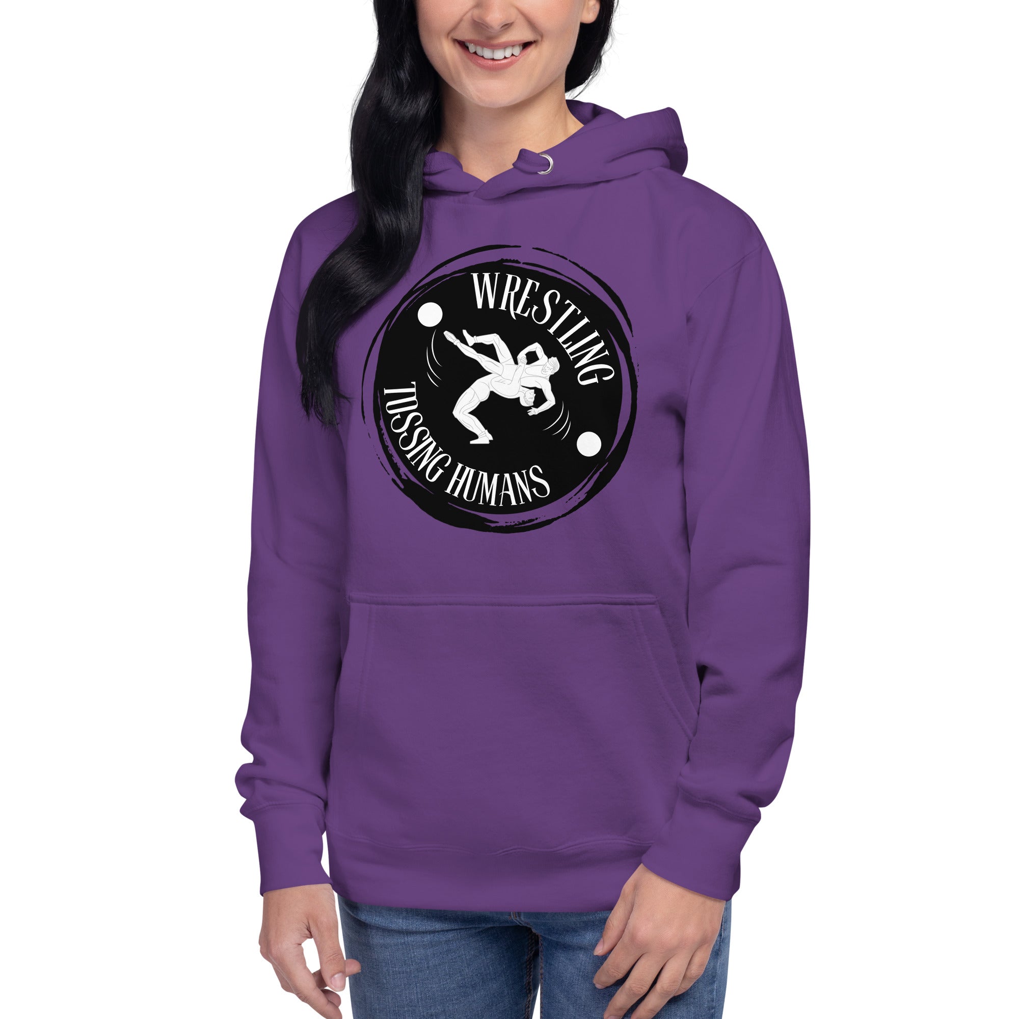 Wrestling Tossing Humans Women's Heavy Hoodie