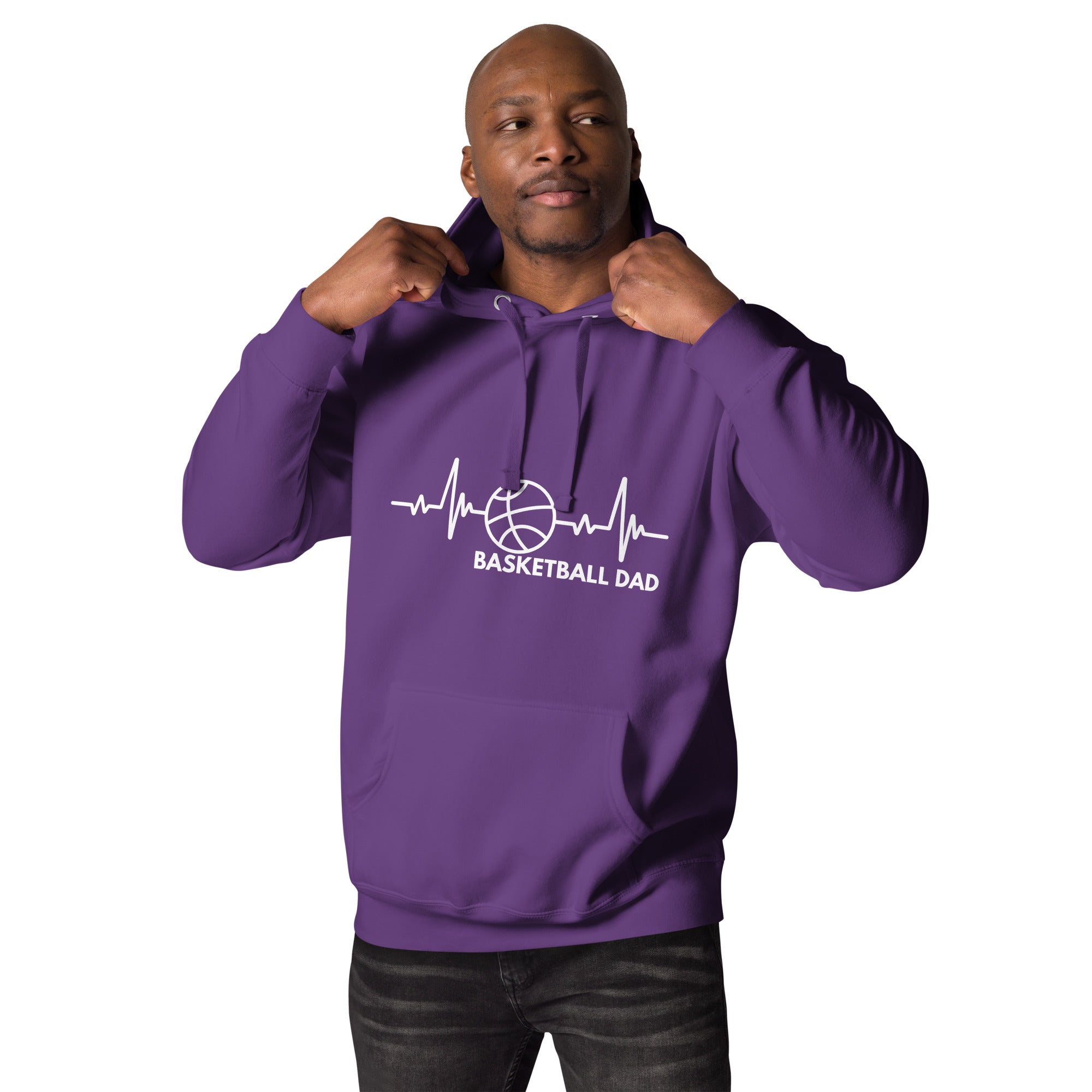 Basketball Dad Men's Heavy Hoodie