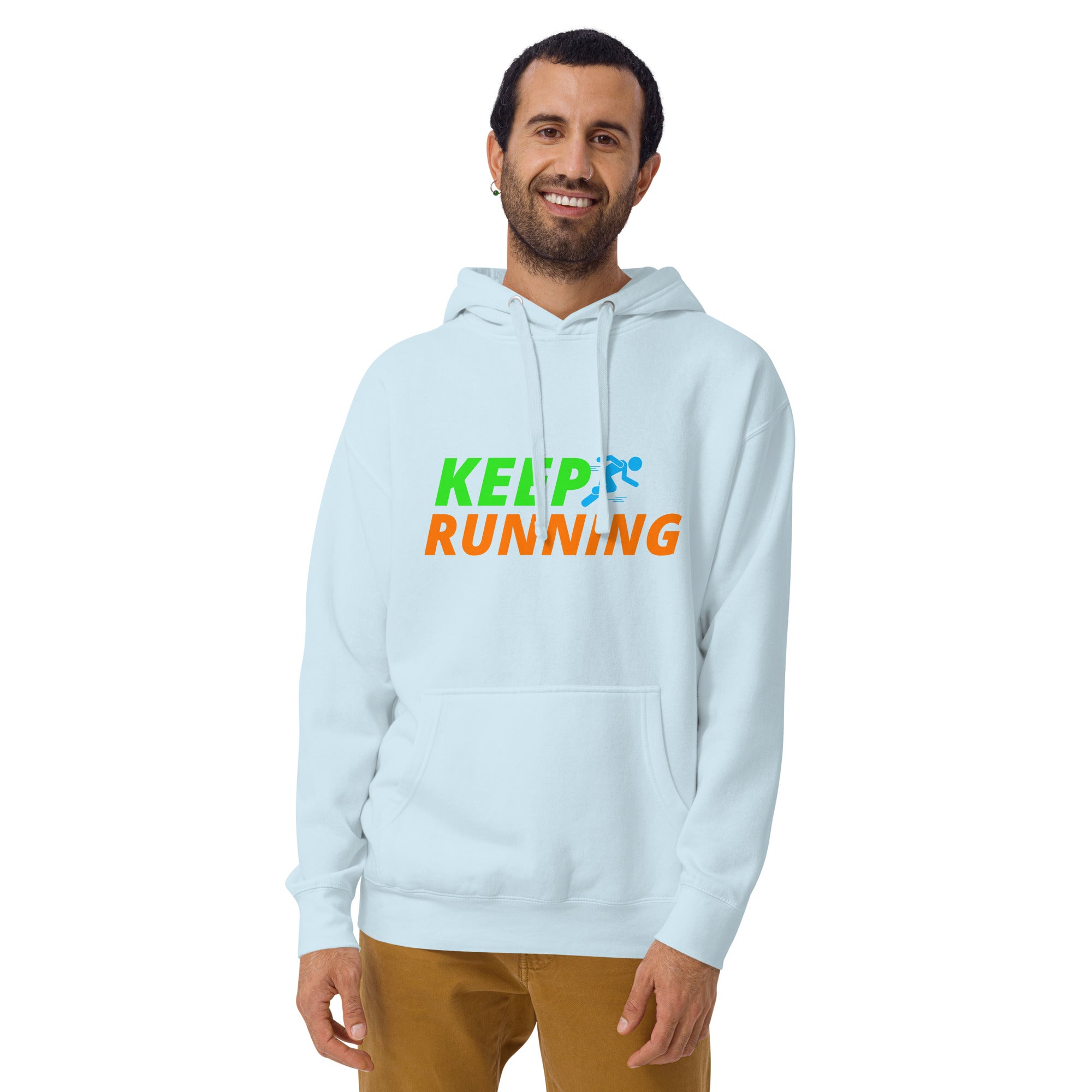 Keep Running Men's Heavy Hoodie
