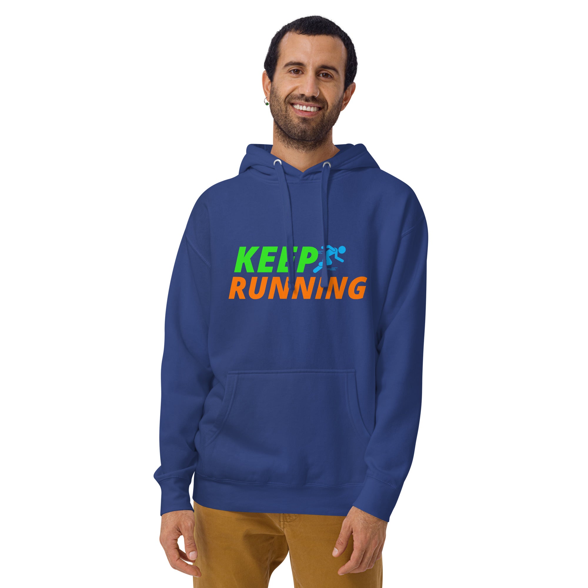 Keep Running Men's Heavy Hoodie