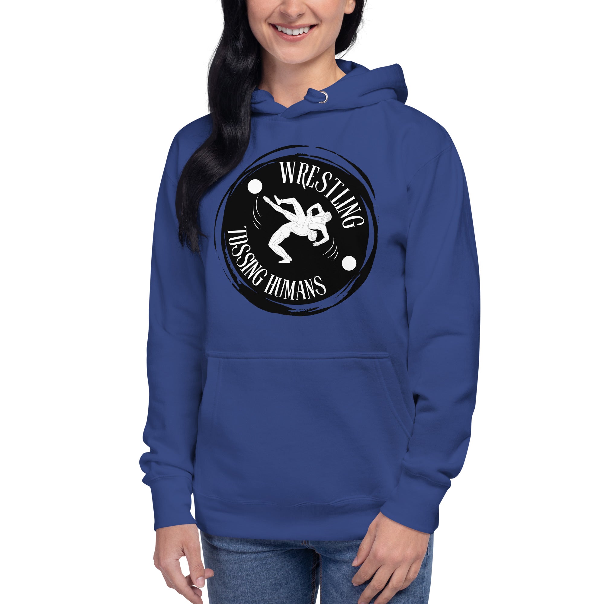 Wrestling Tossing Humans Women's Heavy Hoodie