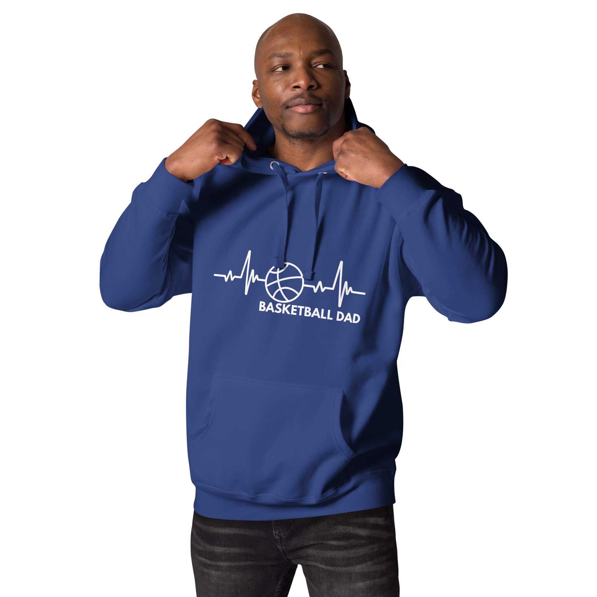 Basketball Dad Men's Heavy Hoodie