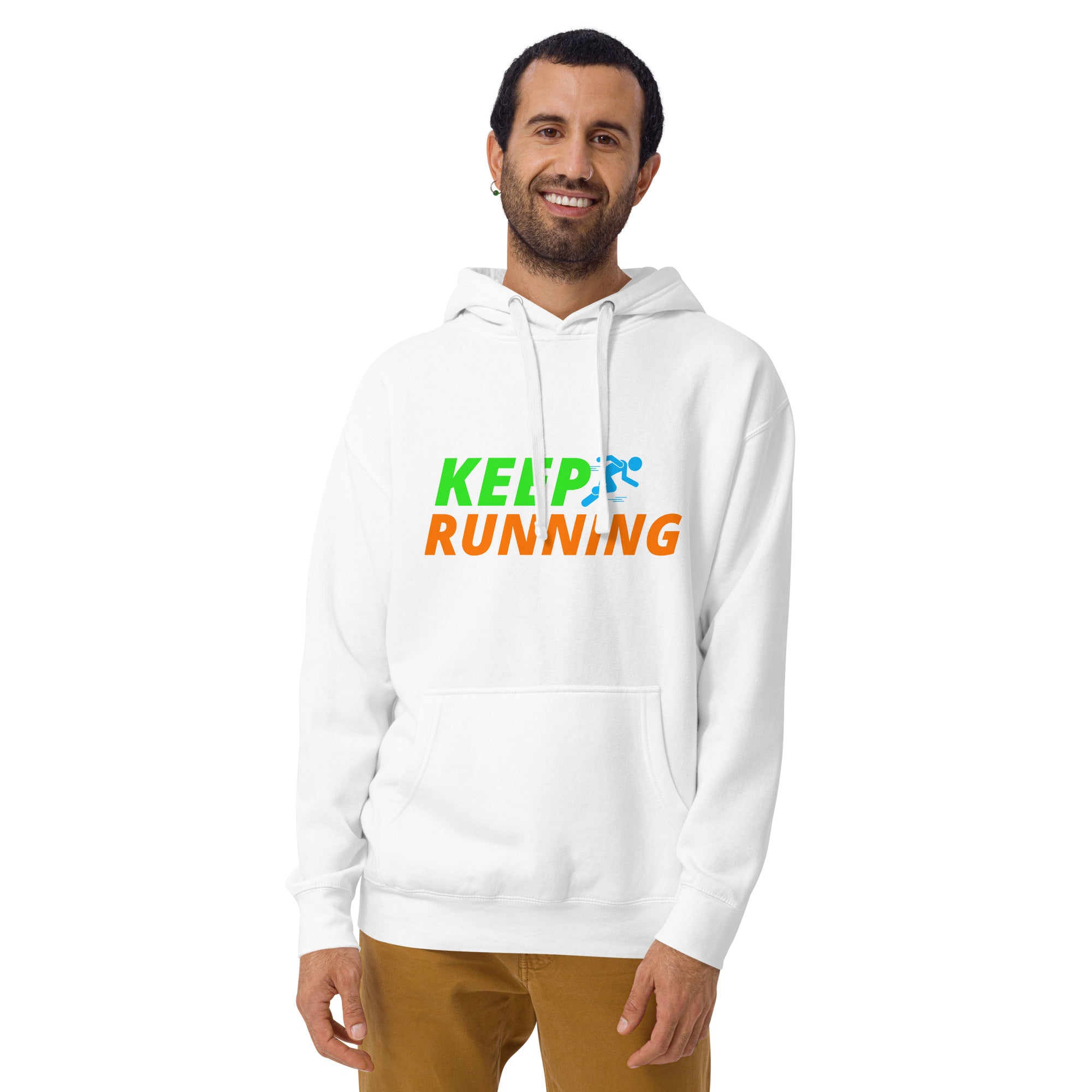 Keep Running Men's Heavy Hoodie