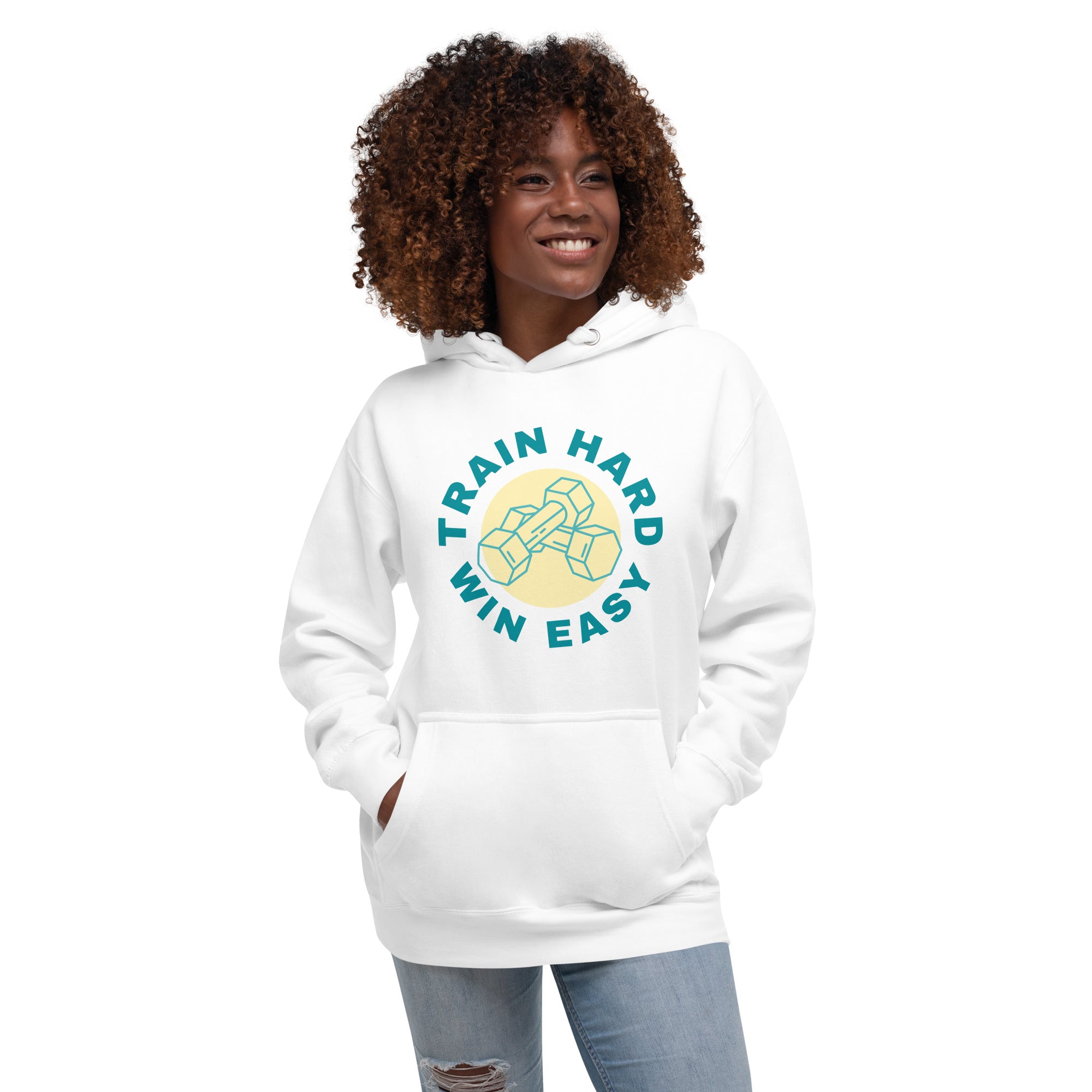 Train Hard Win Easy Women's Heavy Hoodie