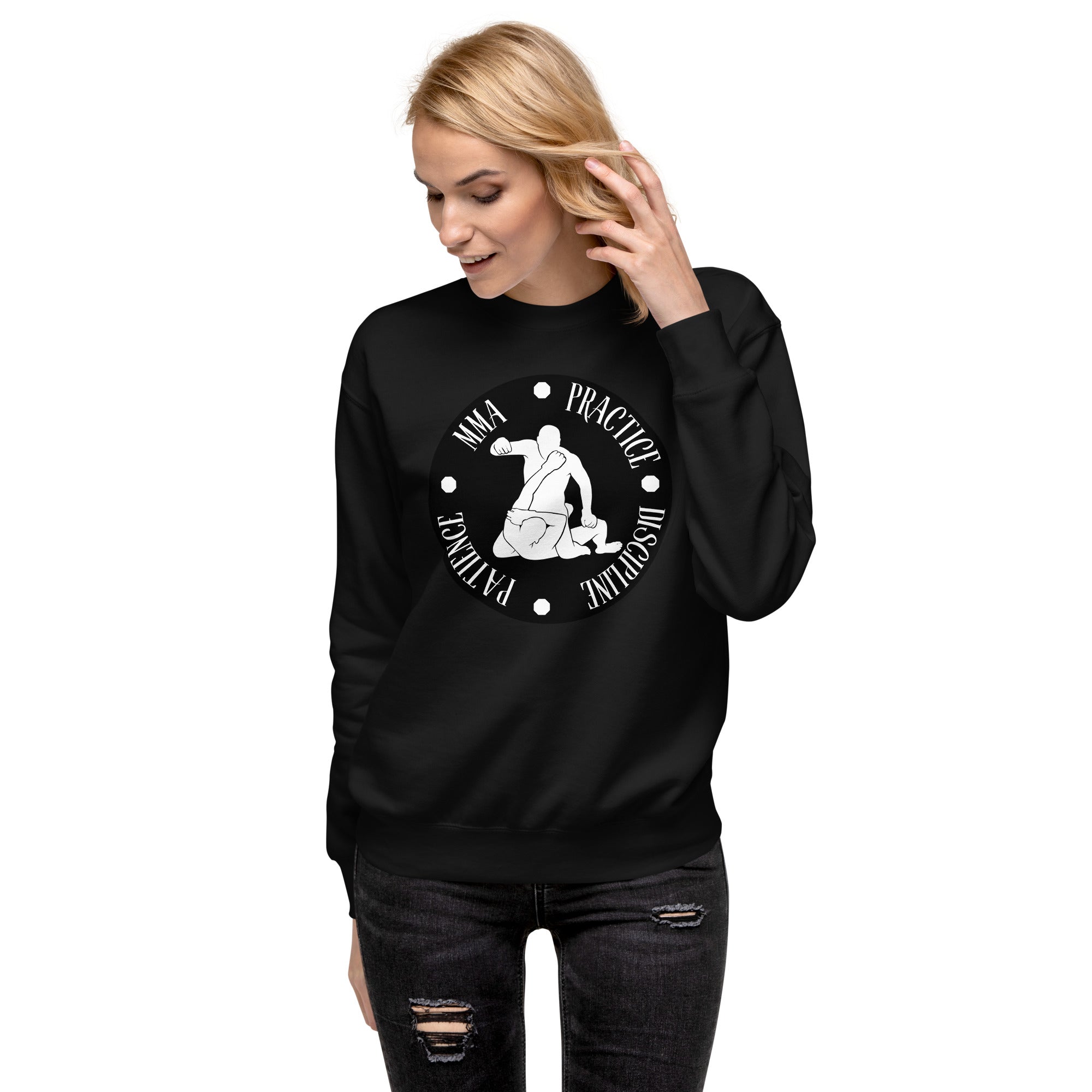 MMA Discipline Practice Patience Women's Premium Sweatshirt