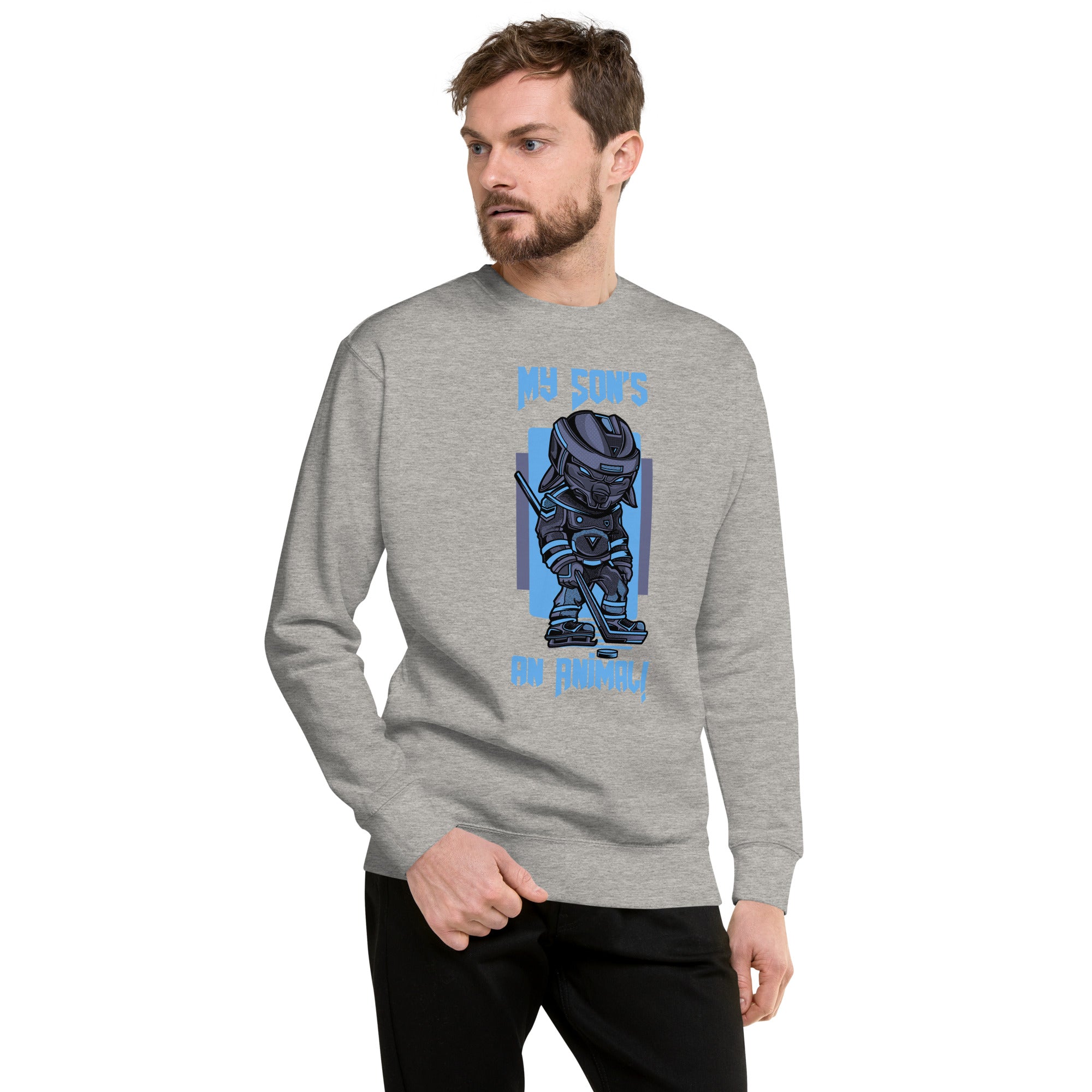 My Son's An Animal Men's Heavy Crew Sweatshirt
