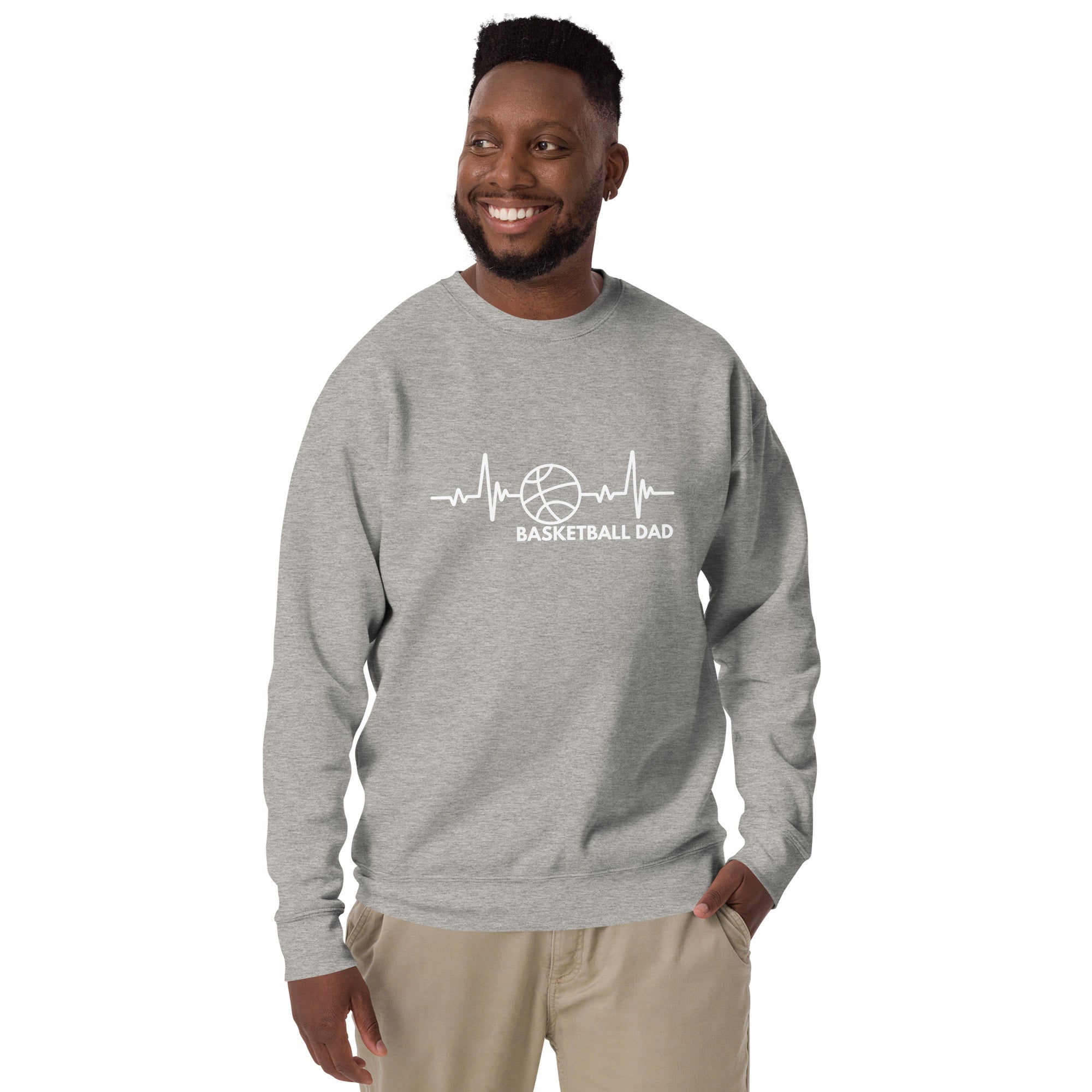 Basketball Dad Heavy Crew Men's Sweatshirt