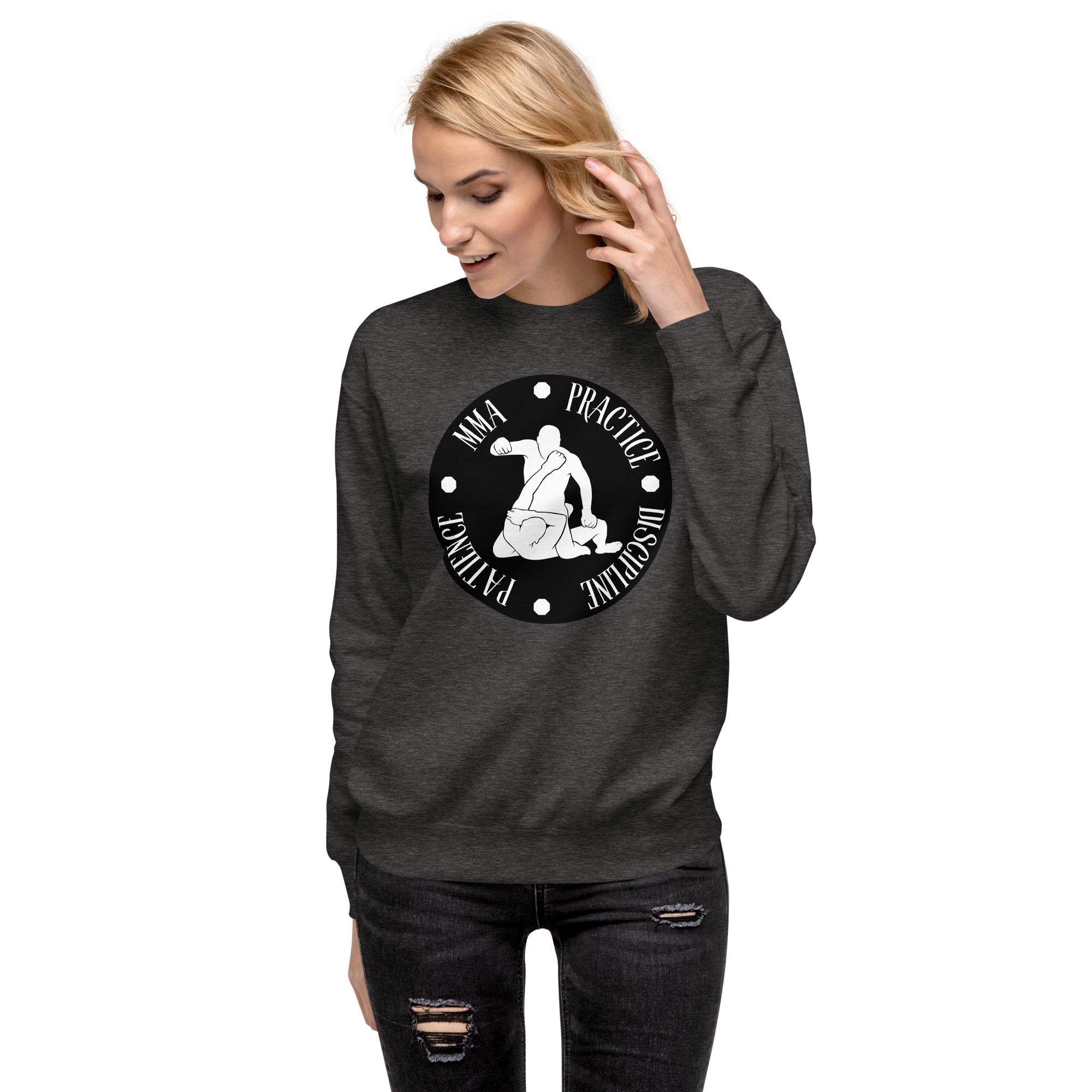 MMA Discipline Practice Patience Women's Premium Sweatshirt