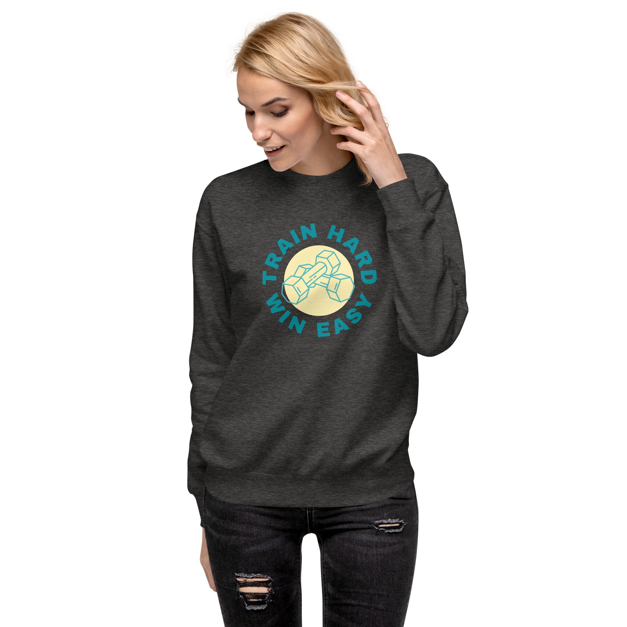 Train Hard Win Easy Women's Premium Sweatshirt