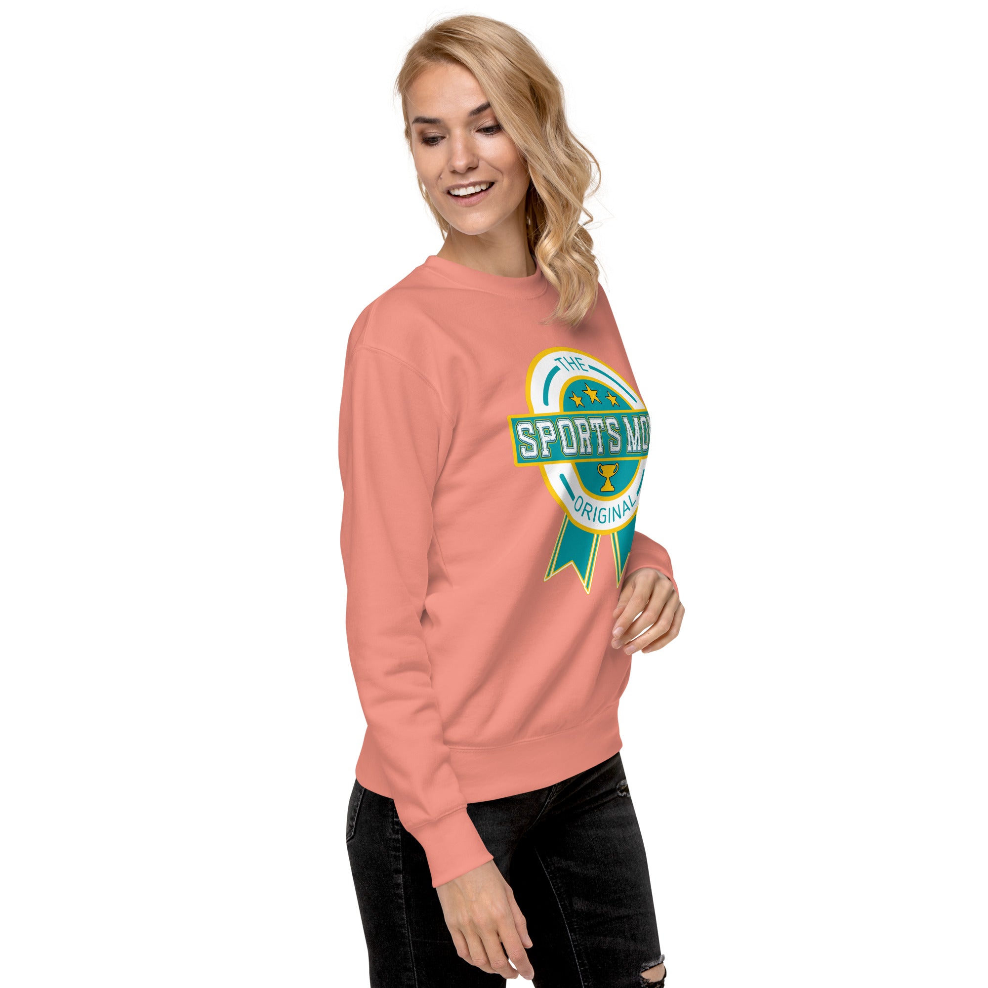 The Original Sports Mom Comfort Crew Sweatshirt Dusty Rose | The Original Sports Mom