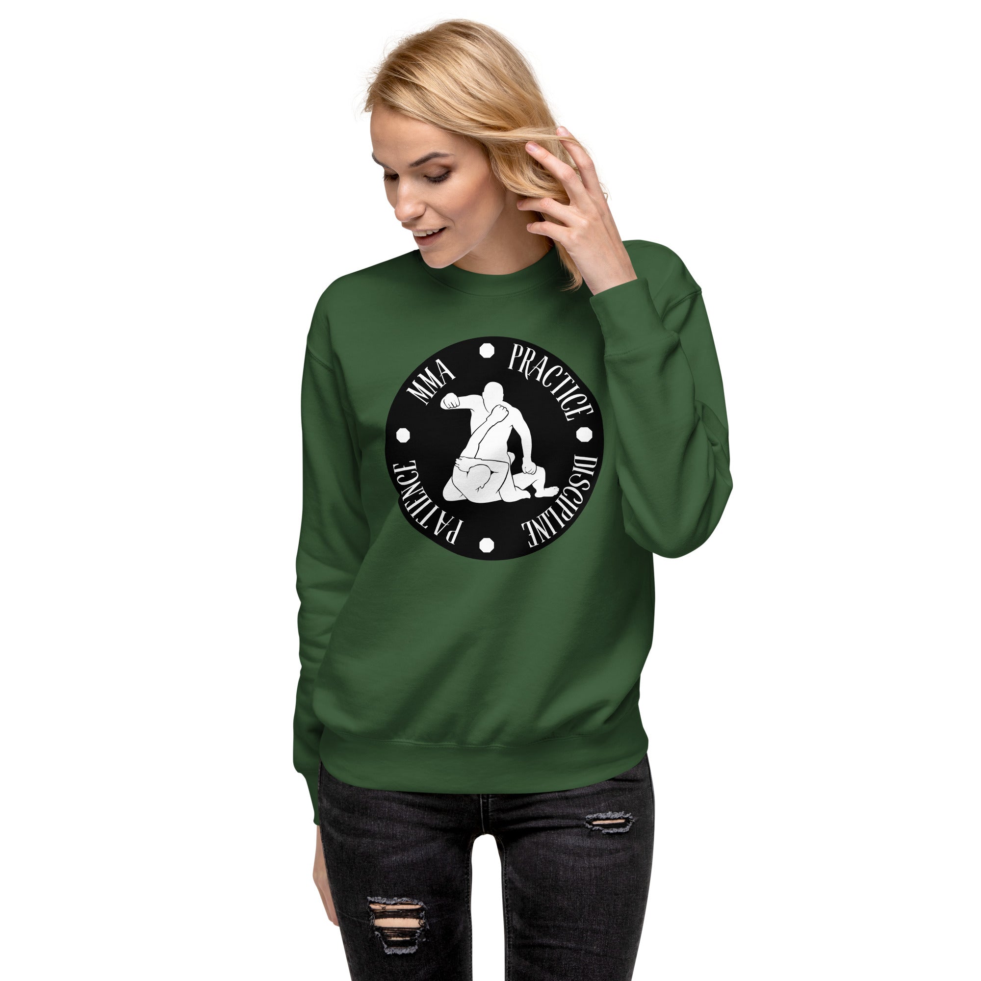 MMA Discipline Practice Patience Women's Premium Sweatshirt