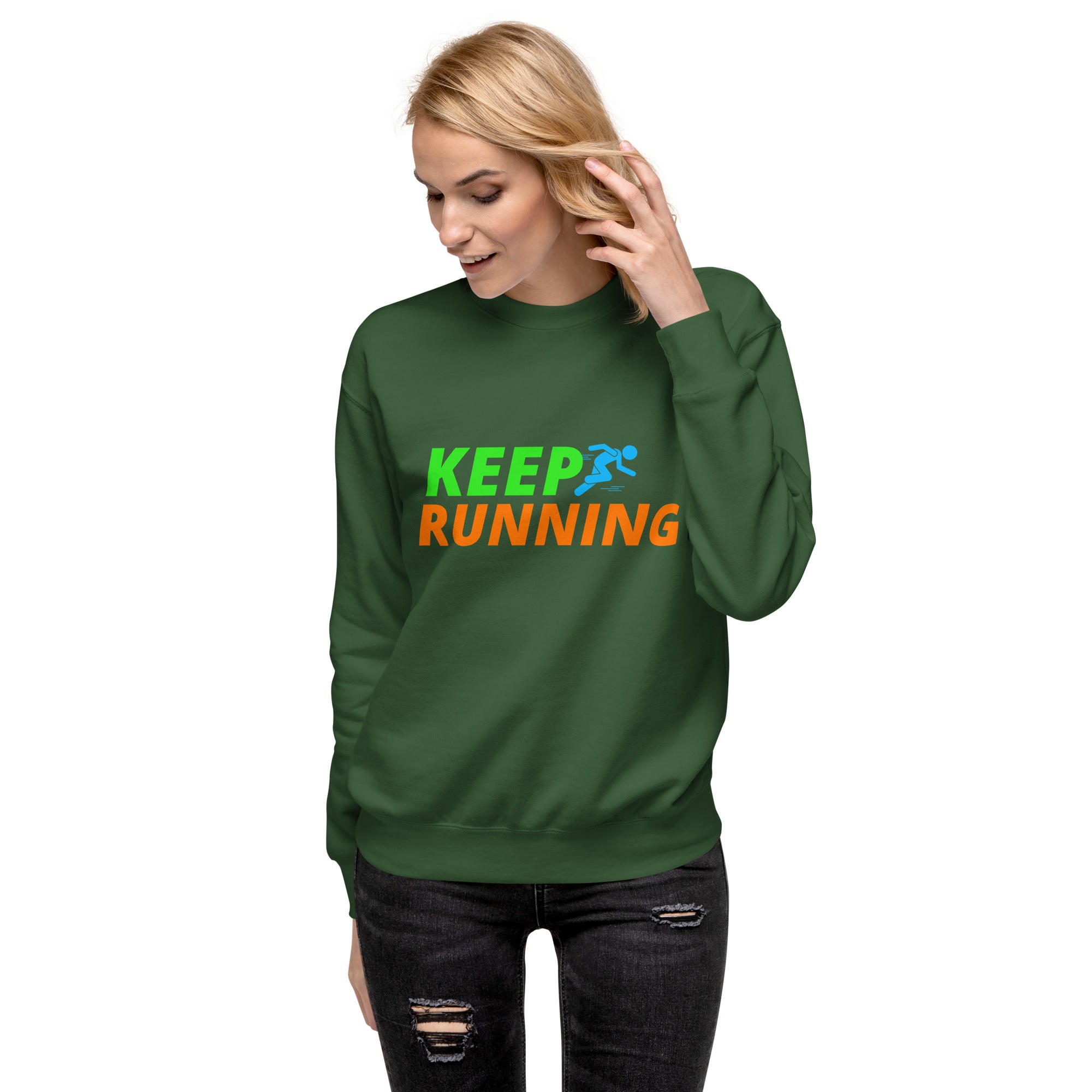 Keep Running Women's Premium Sweatshirt