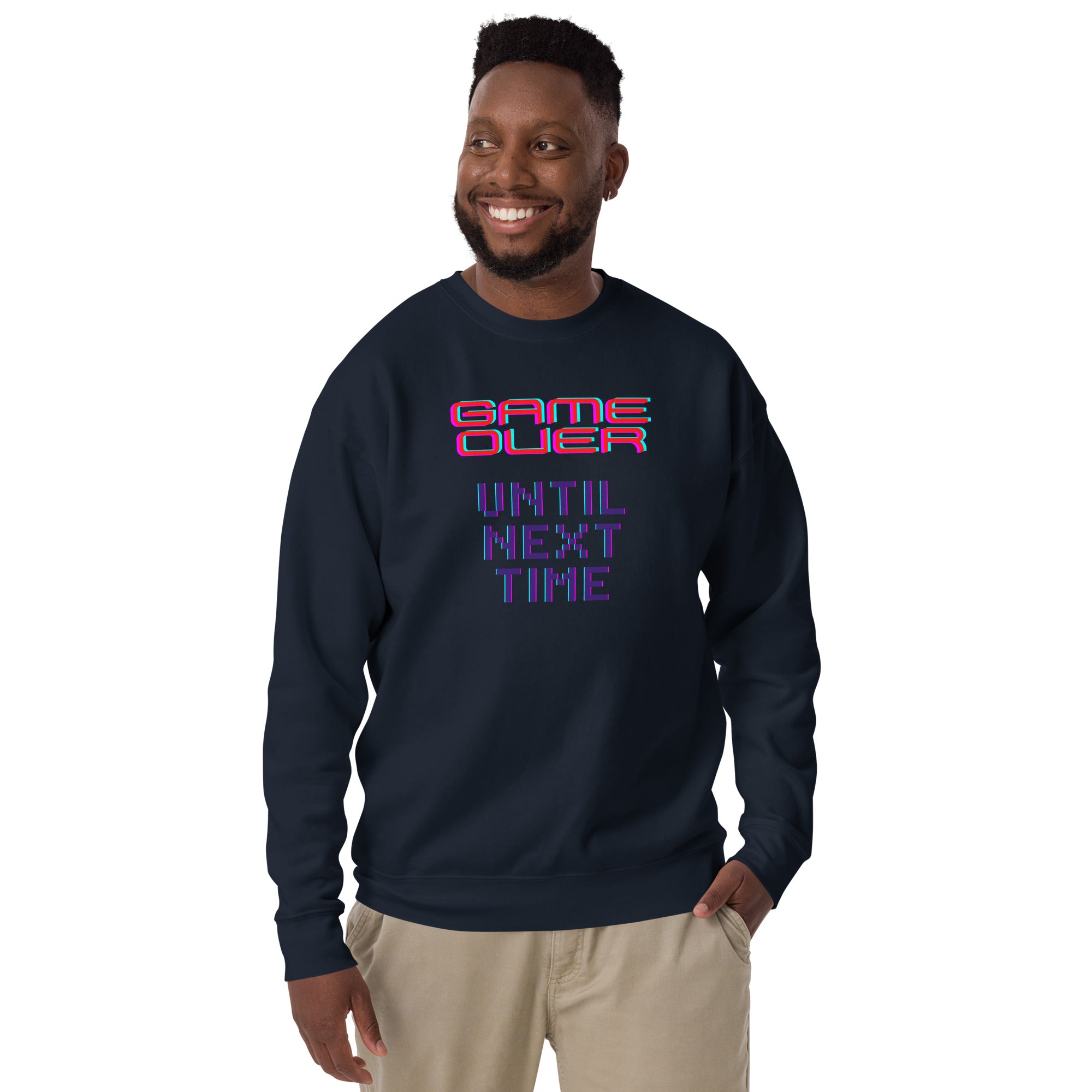 Game Over Until Next Time Men's Heavy Crew Sweatshirt
