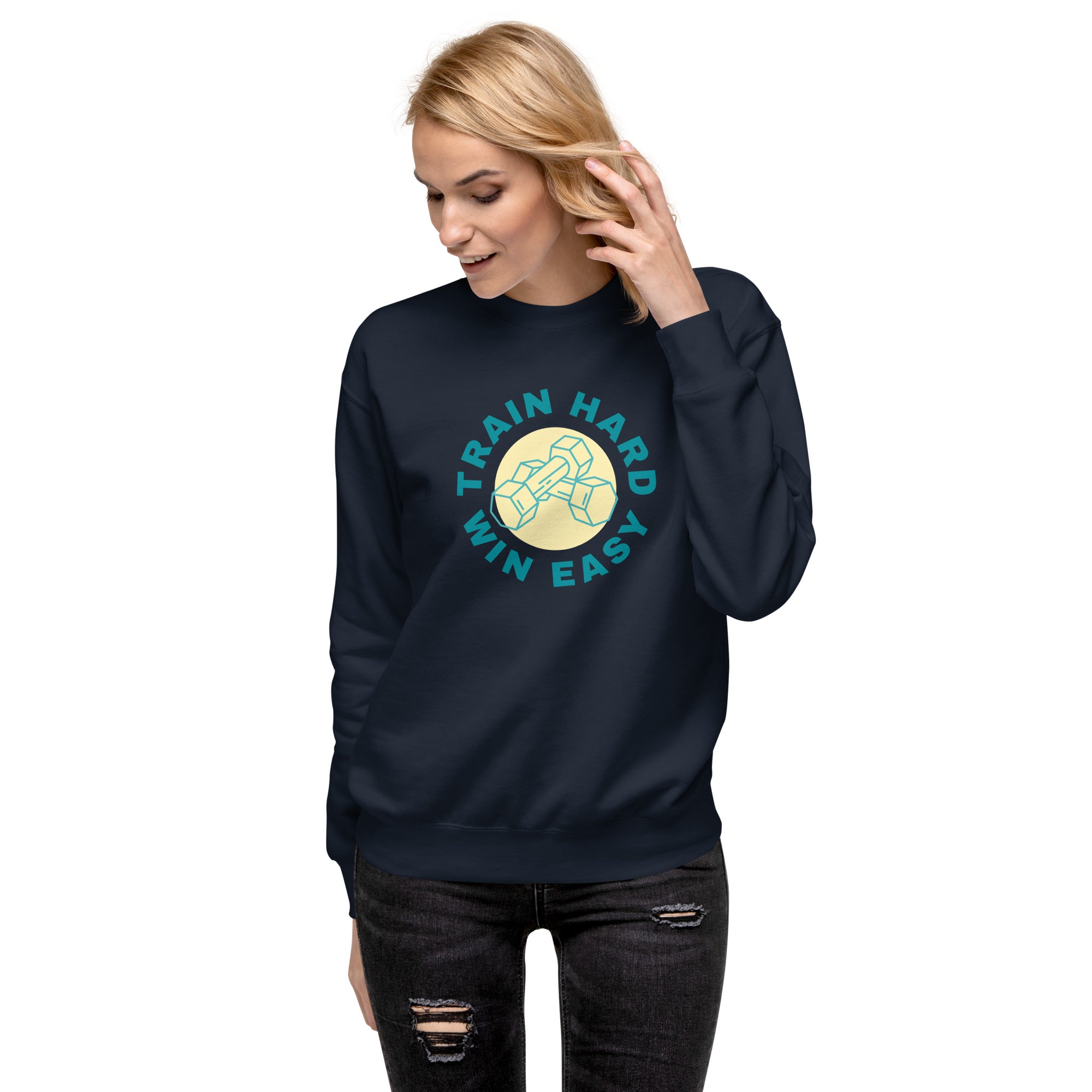 Train Hard Win Easy Women's Premium Sweatshirt