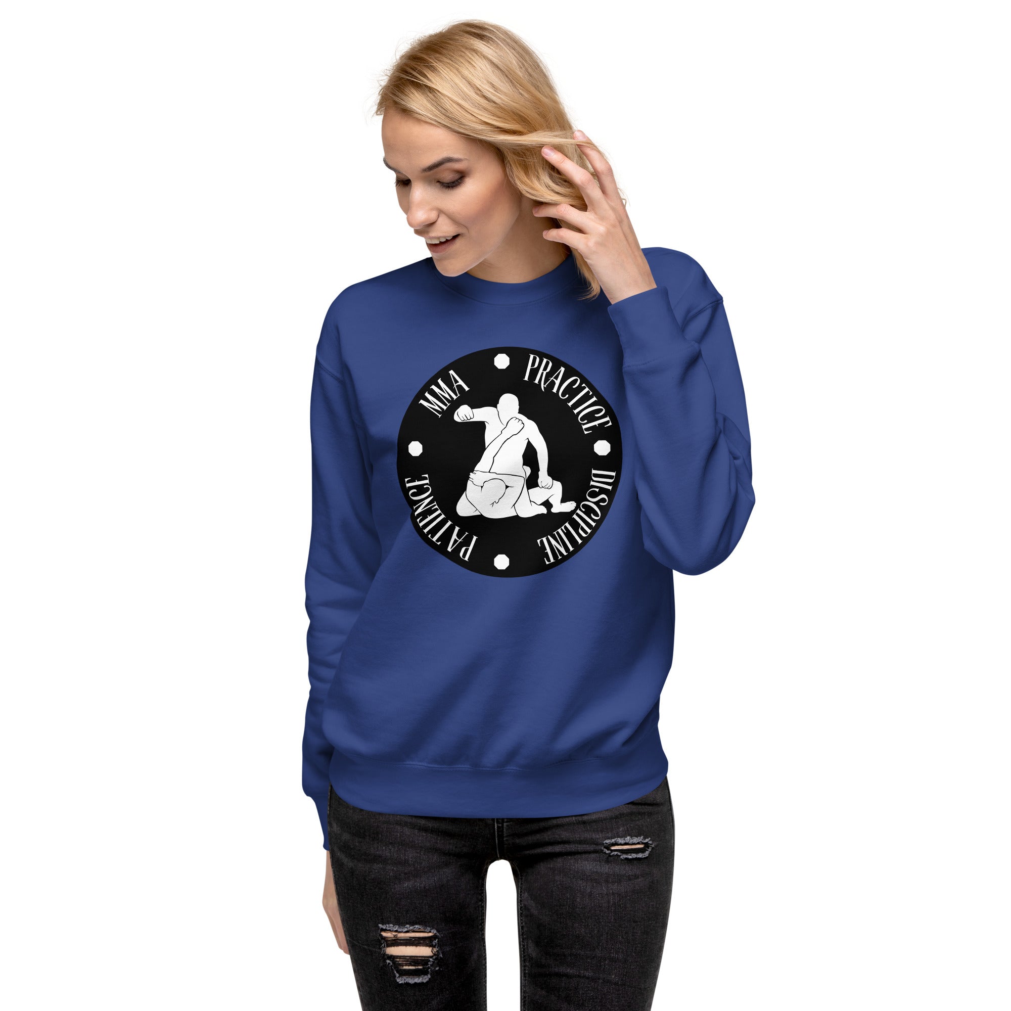 MMA Discipline Practice Patience Women's Premium Sweatshirt