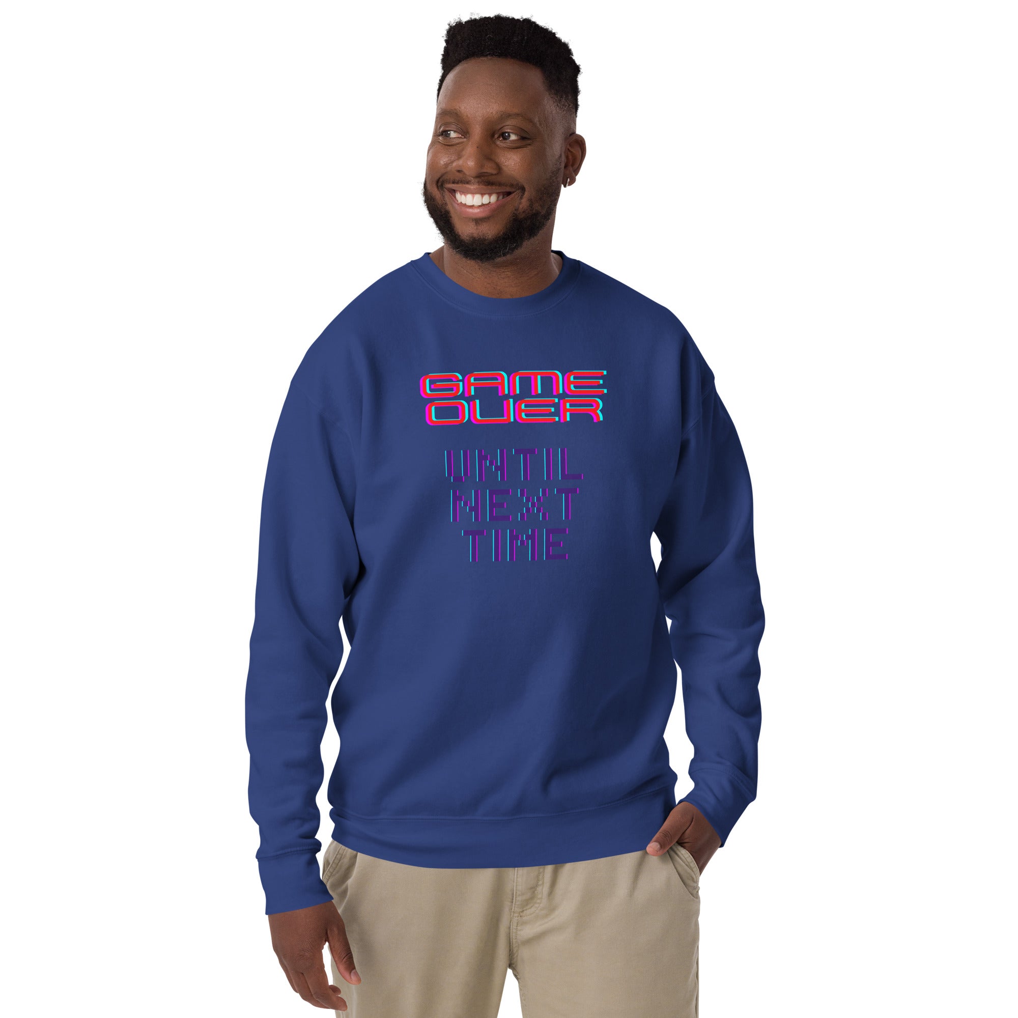 Game Over Until Next Time Men's Heavy Crew Sweatshirt