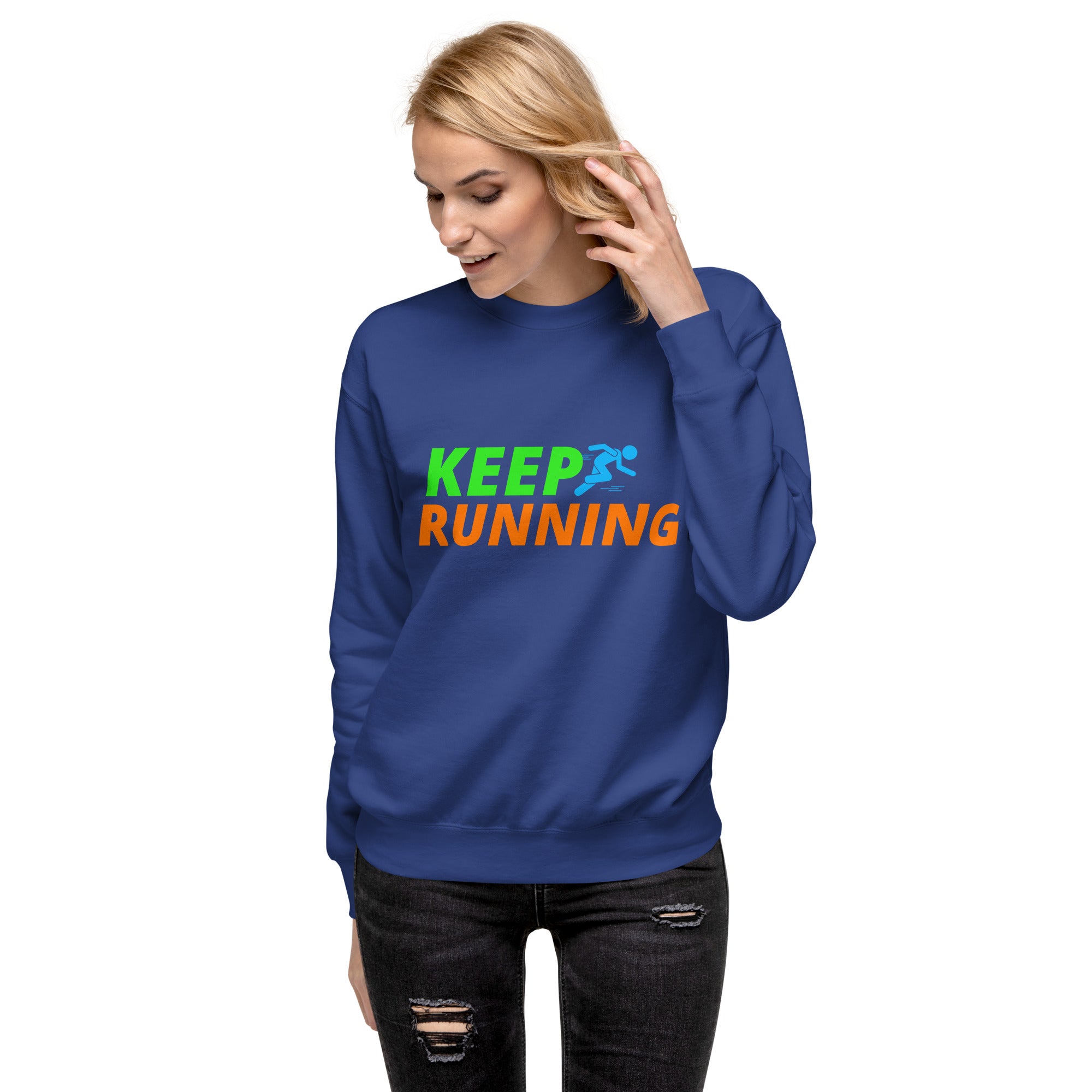 Keep Running Women's Premium Sweatshirt