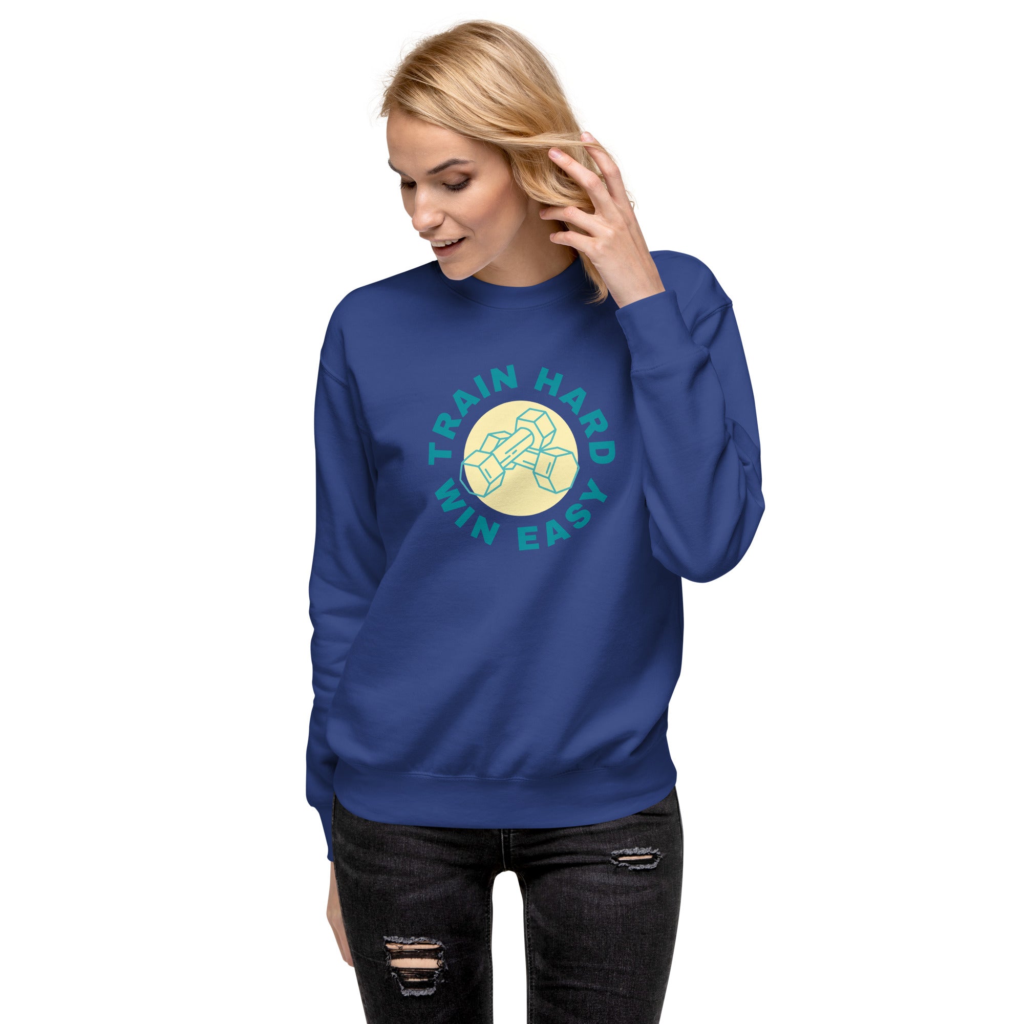 Train Hard Win Easy Women's Premium Sweatshirt