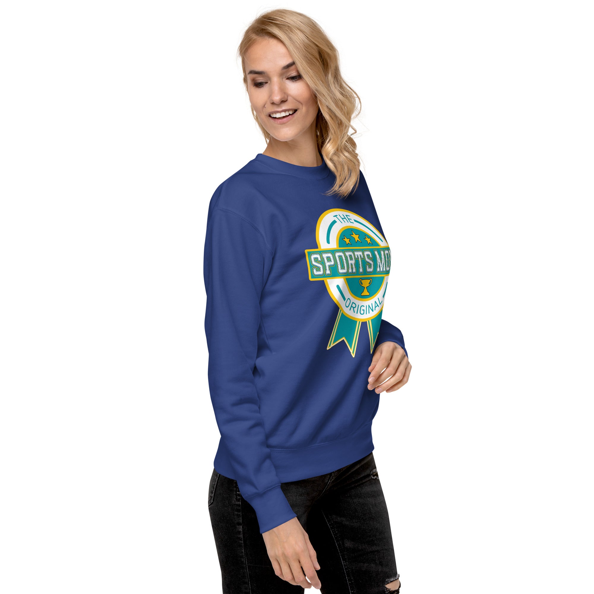The Original Sports Mom Comfort Crew Sweatshirt Team Royal | The Original Sports Mom