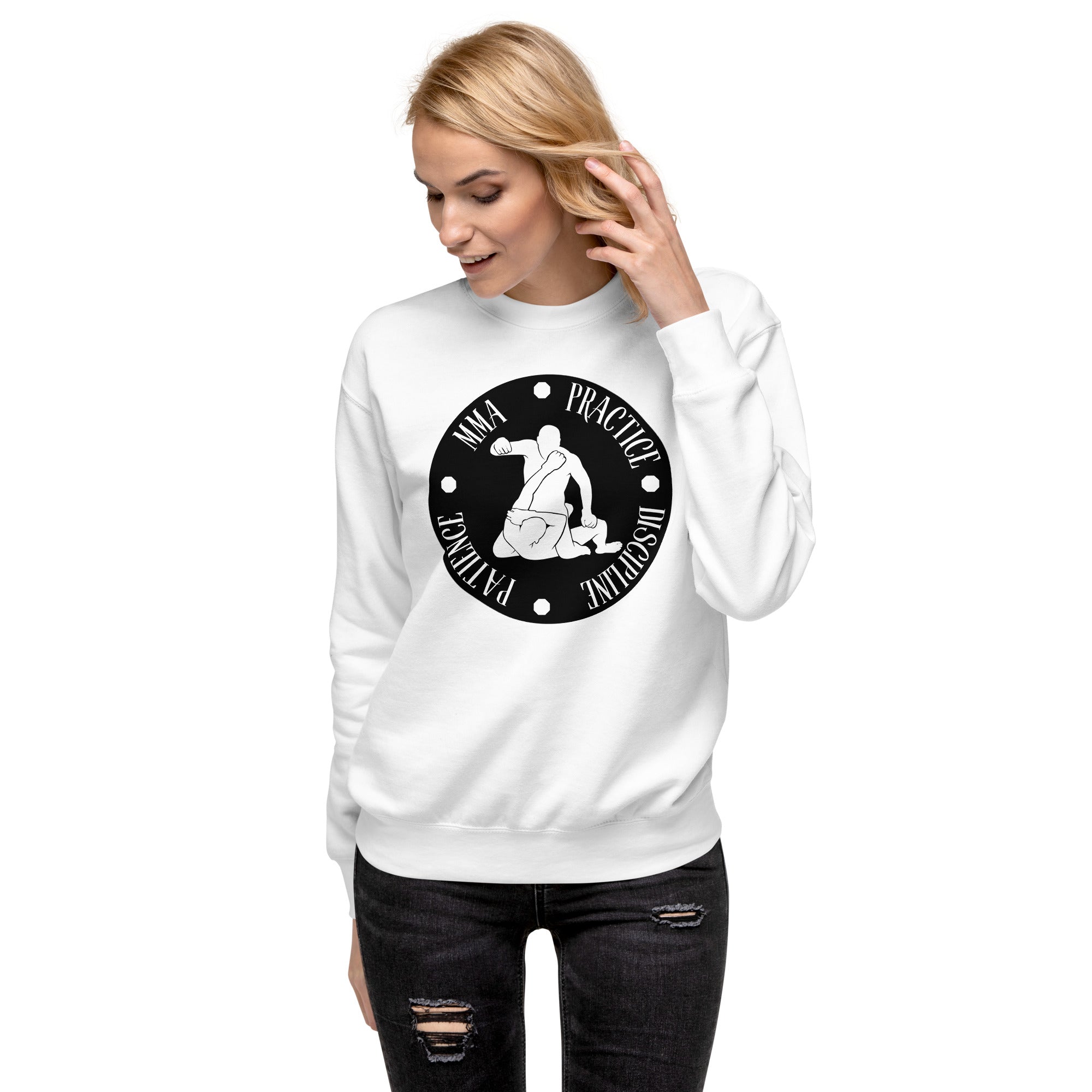 MMA Discipline Practice Patience Women's Premium Sweatshirt