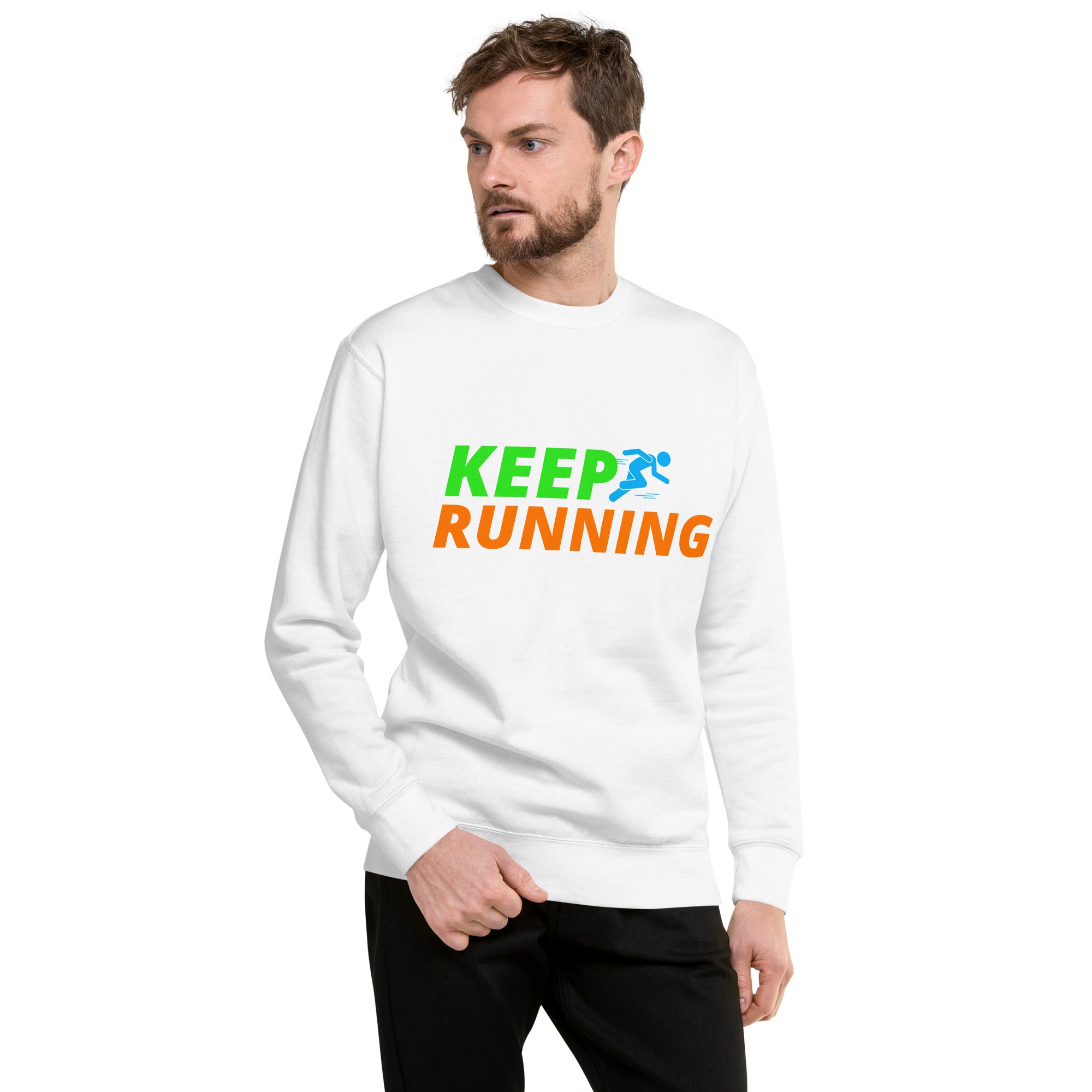 Keep Running Heavy Crew Men's Sweatshirt