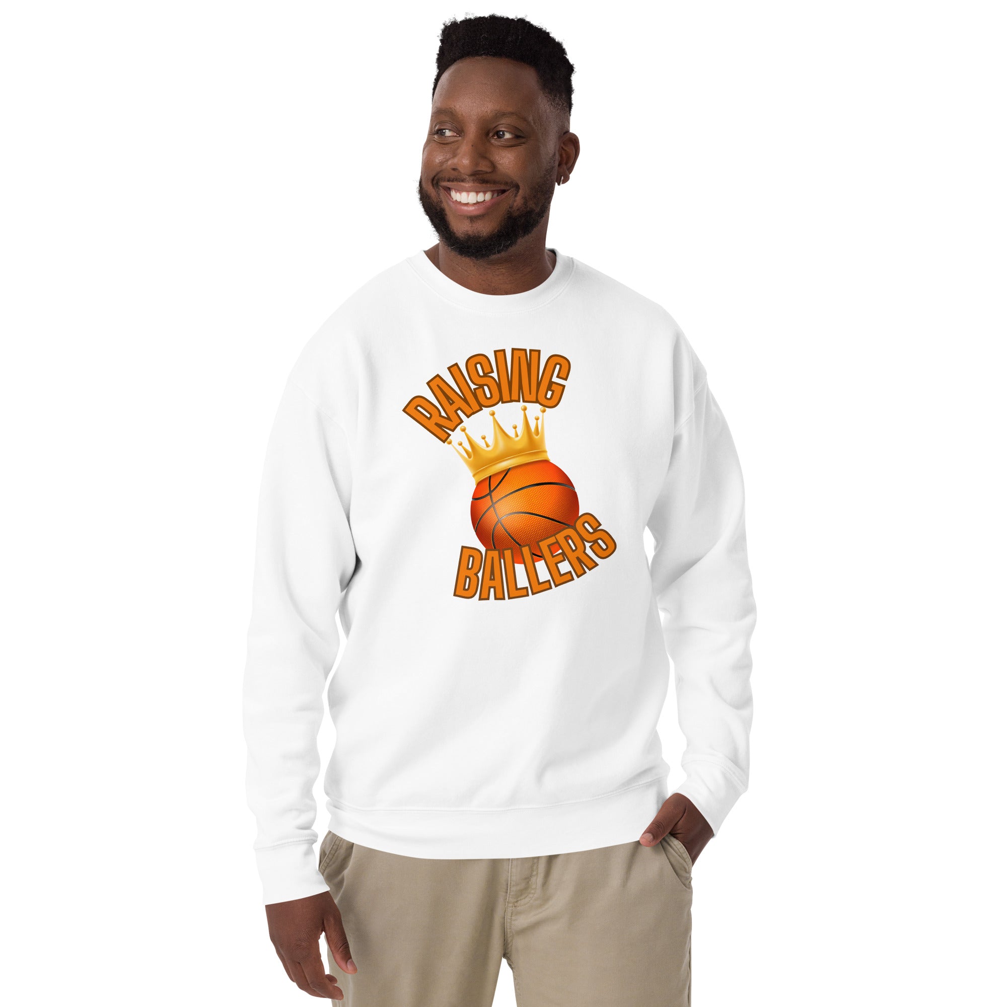Raising Ballers Men's Heavy Crew Sweatshirt