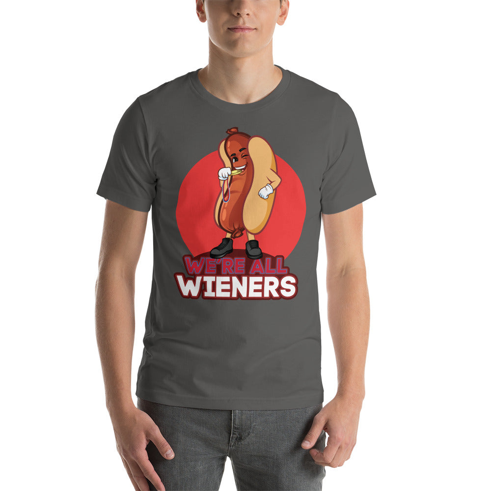 We're All Wieners Premium Men's T-Shirt - Red